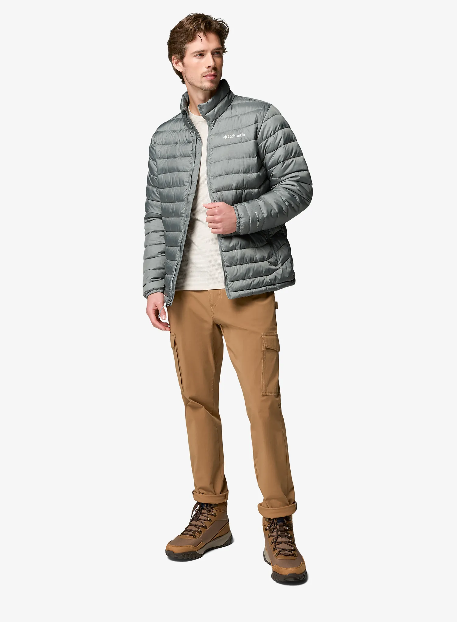 Яке с подплата Columbia Powder Lite II Jacket - sedona sage ripstop