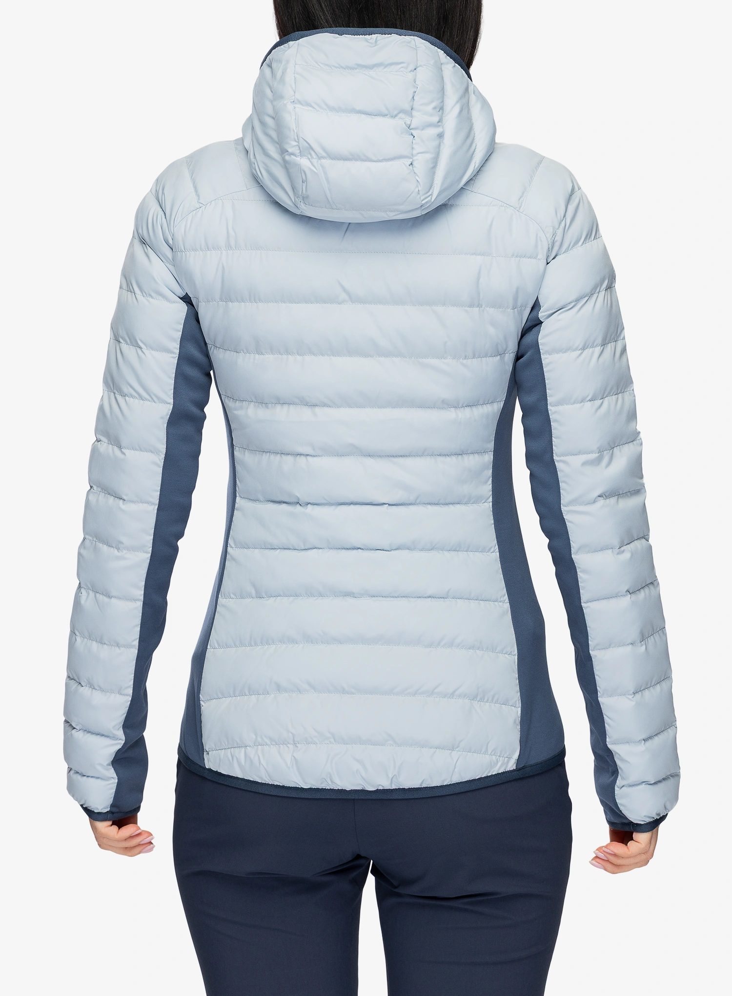 Дамско изолирано яке Millet Fitz Roy Warm Hoodie - iceberg/dark denim