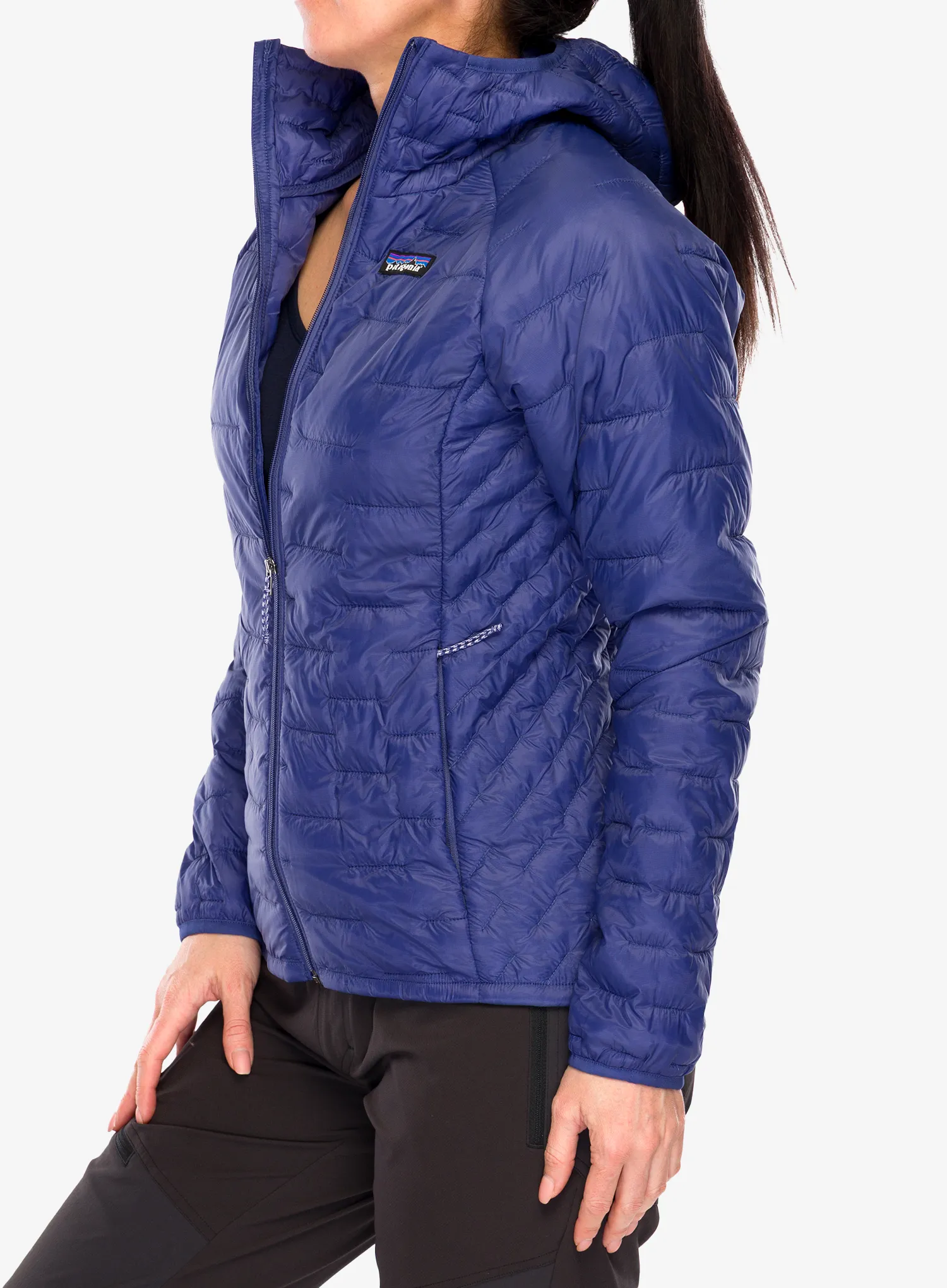 Дамско изолирано яке Patagonia Micro Puff Hoody - solstice purple