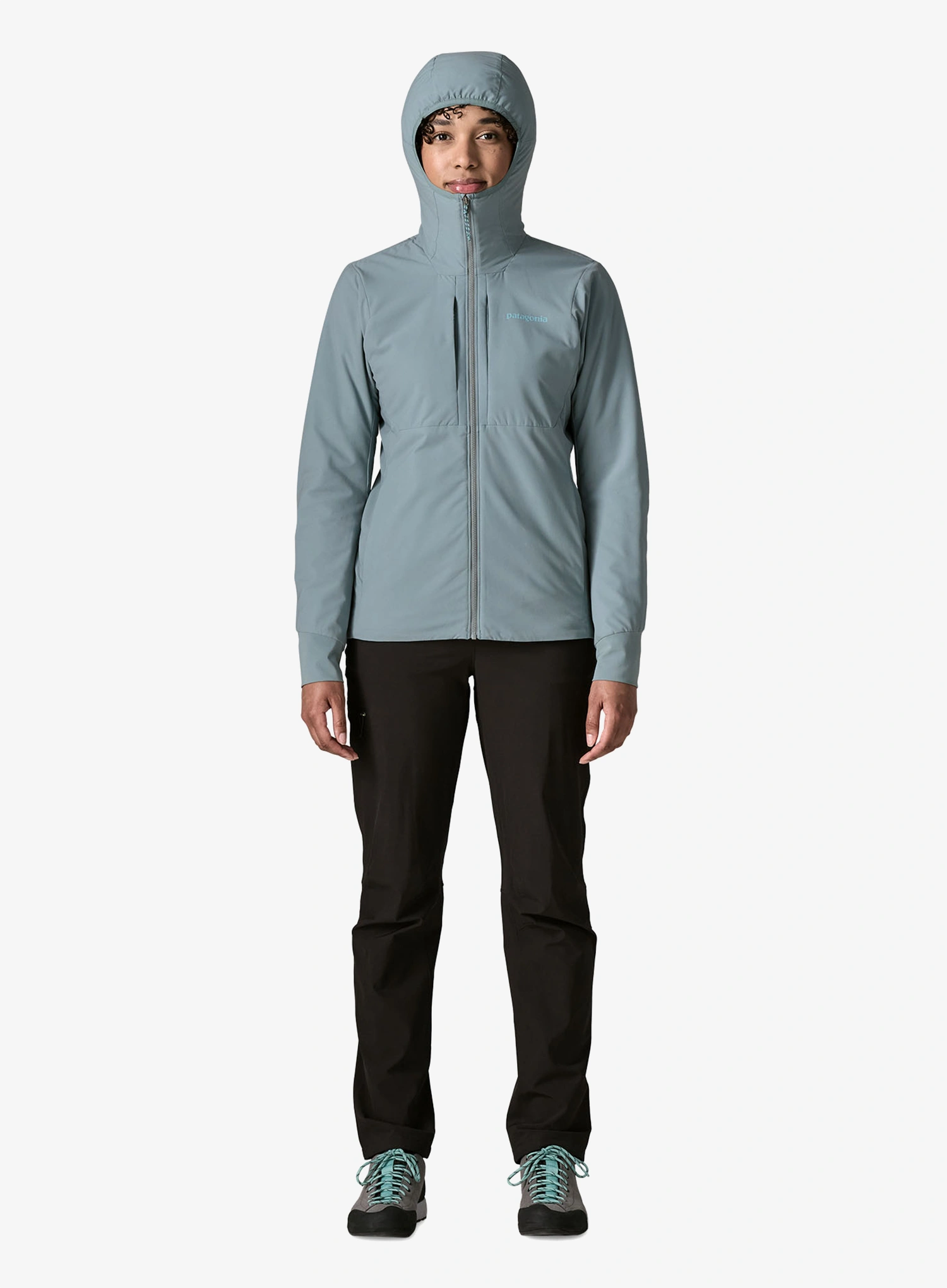 Дамско изолирано яке Patagonia Nano-Air Light Hoody - blue sage