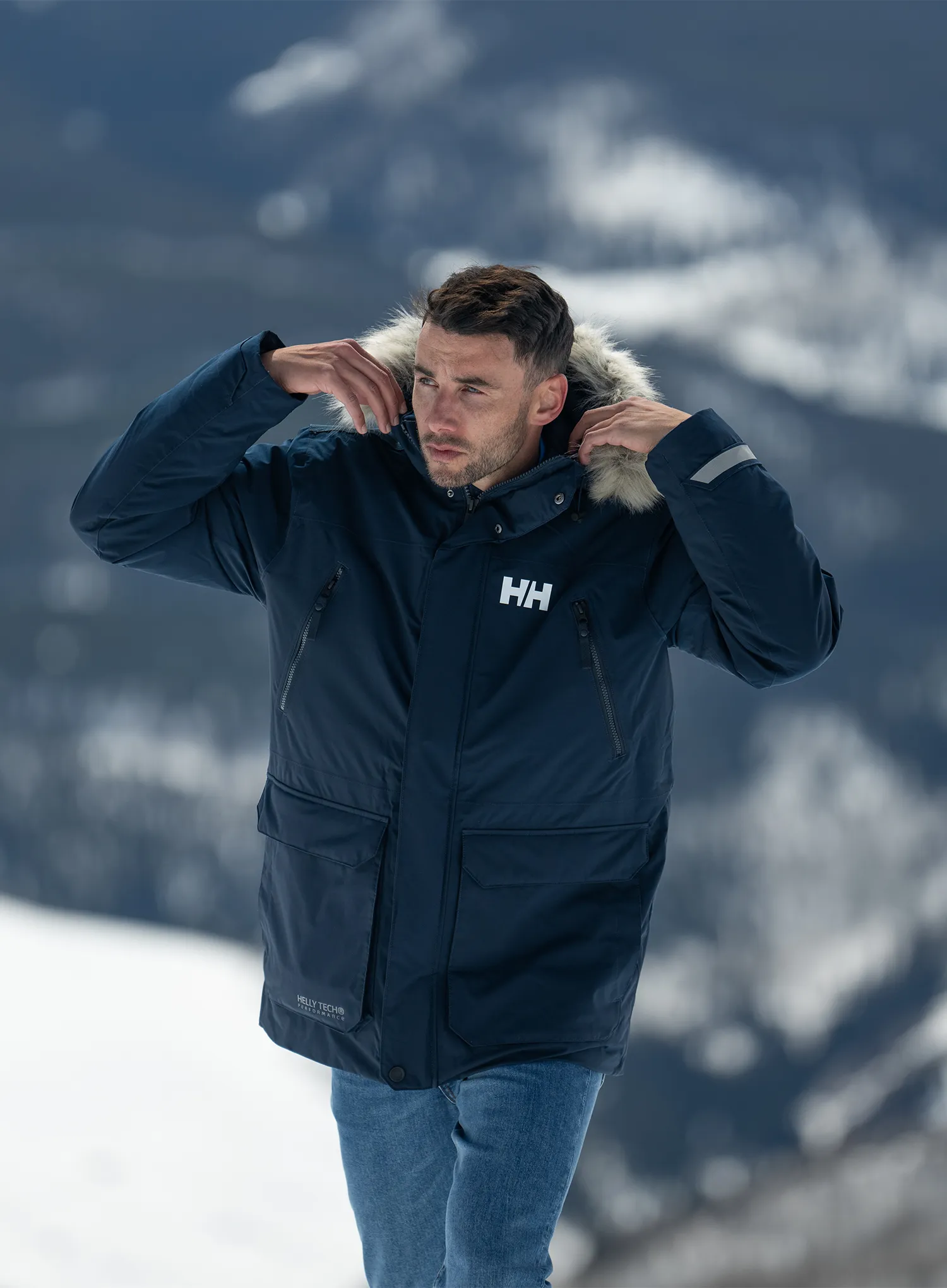 Яке с подплата Helly Hansen Reine Parka - navy