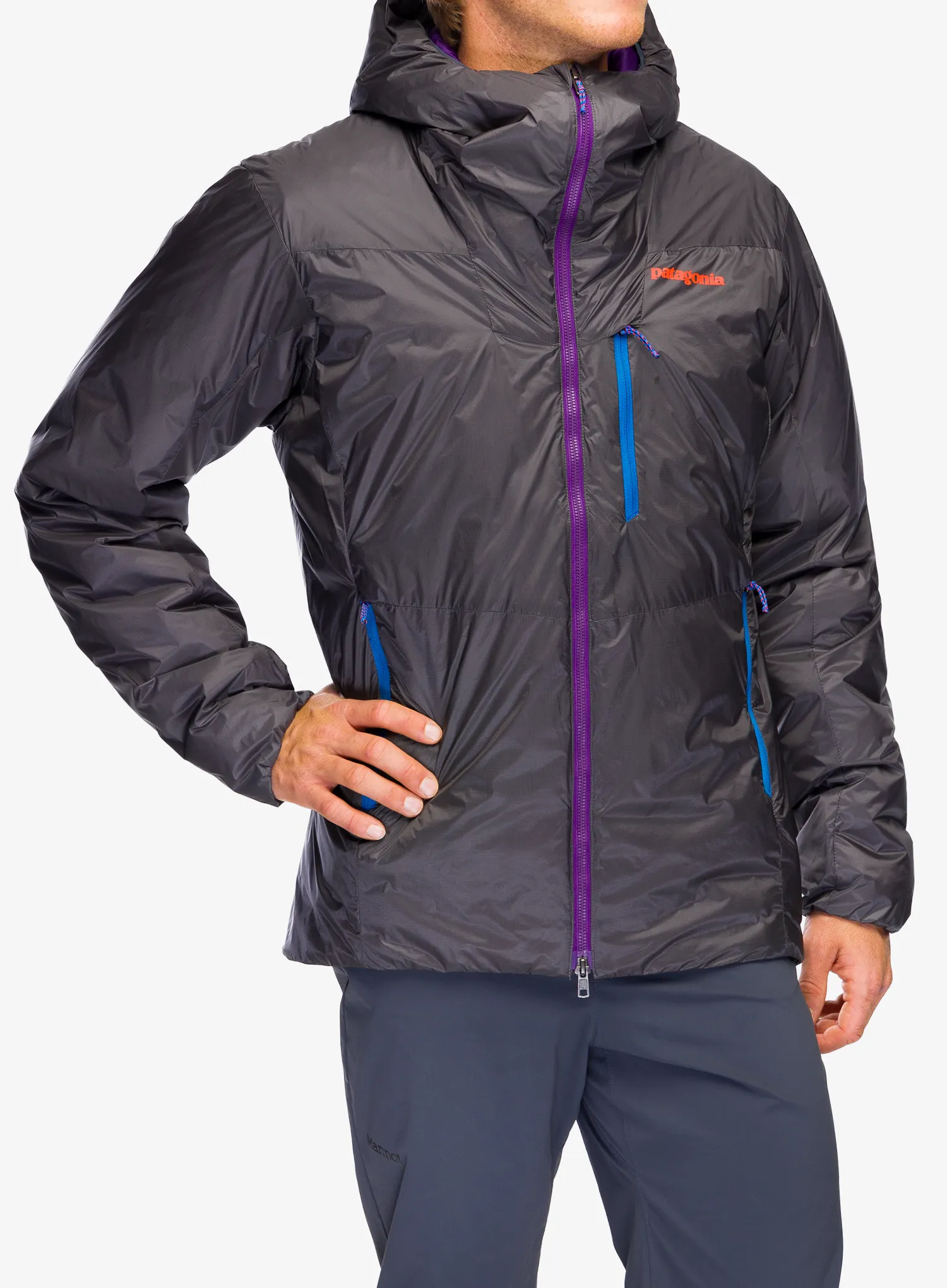 Яке с подплата Patagonia DAS Light Hoody - forge grey