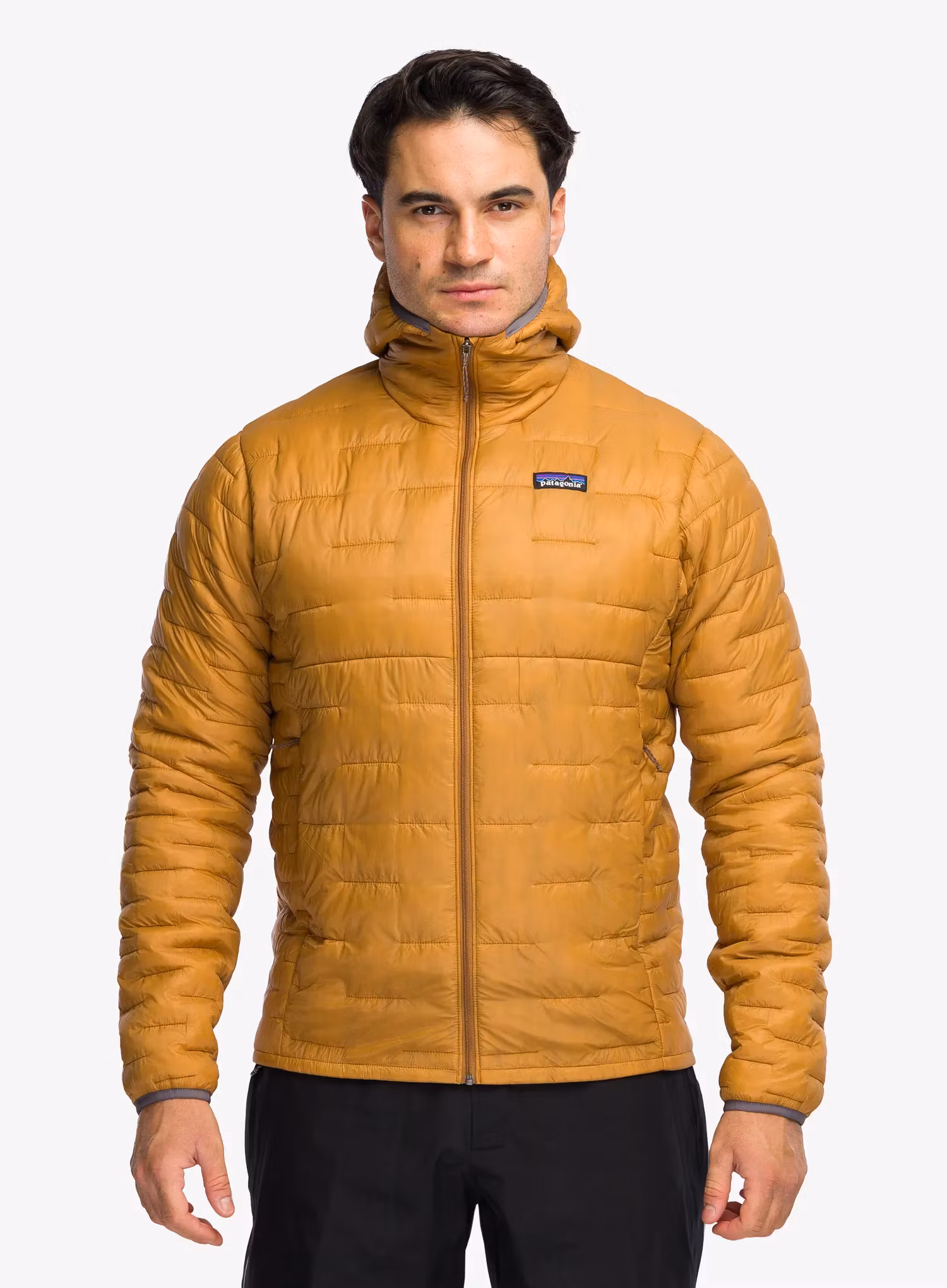 Яке с подплата Patagonia Micro Puff Hoody - cinnamon brown