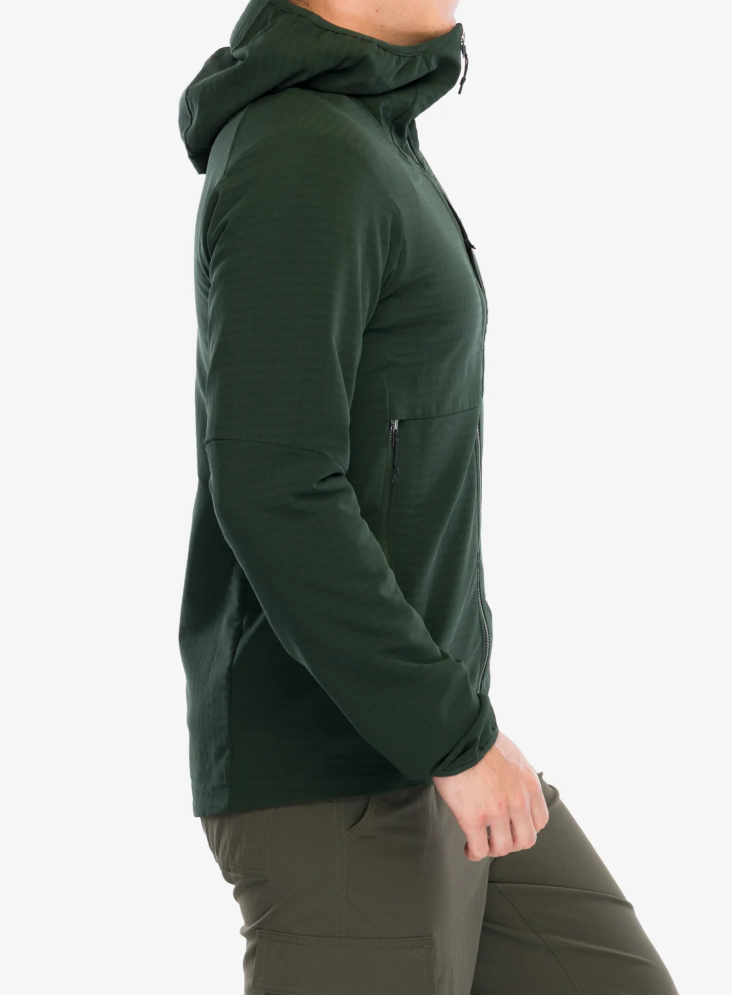 Яке Patagonia R1 TechFace Hoody - old growth green