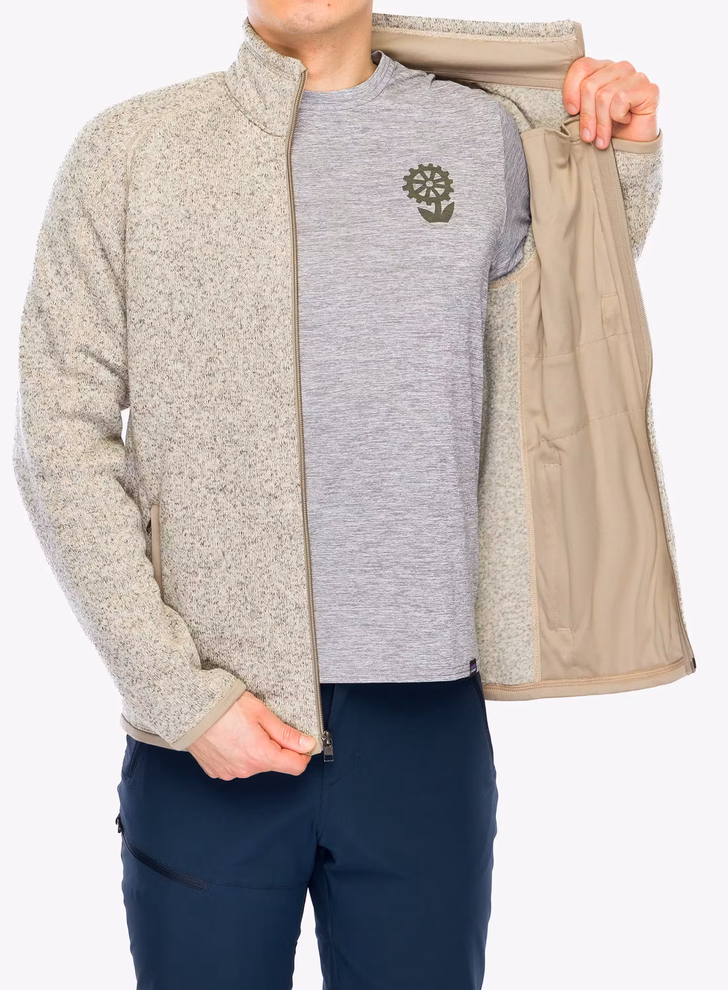 Поларено яке Patagonia Better Sweater Jacket - pelican