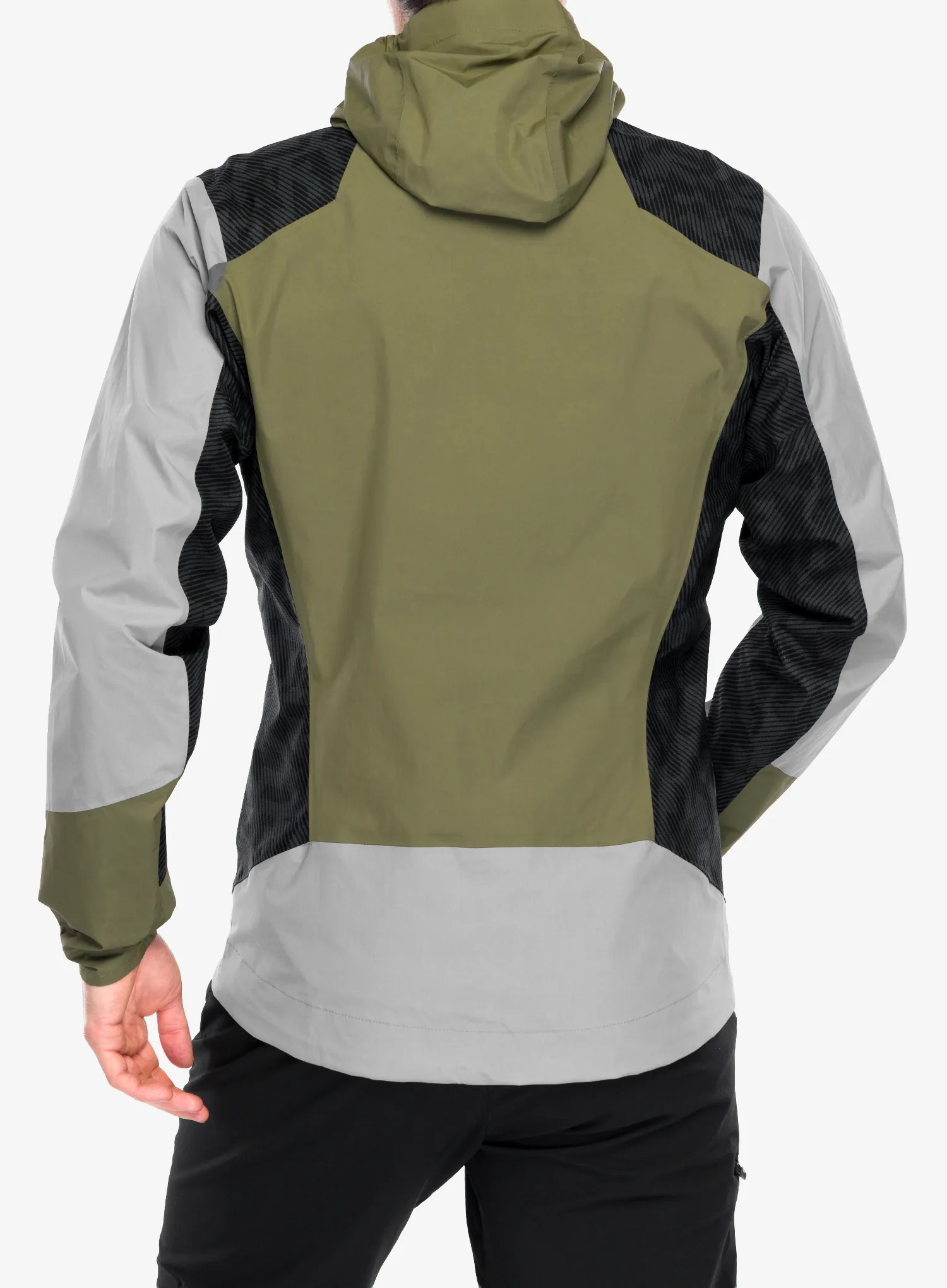 Водоустойчиво яке adidas TERREX Xperior Hybrid Primeknit Rain Jkt - ch solid grey/olive stra/carb