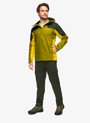 Водоустойчиво яке Columbia Inner Limits III Jacket - mossy green/greenscape/a.moss