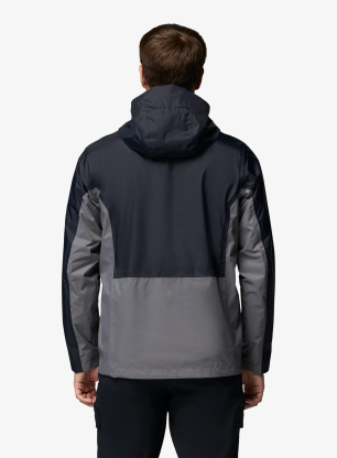 Водоустойчиво яке Columbia Pouring Adventure III Jacket - black/city grey