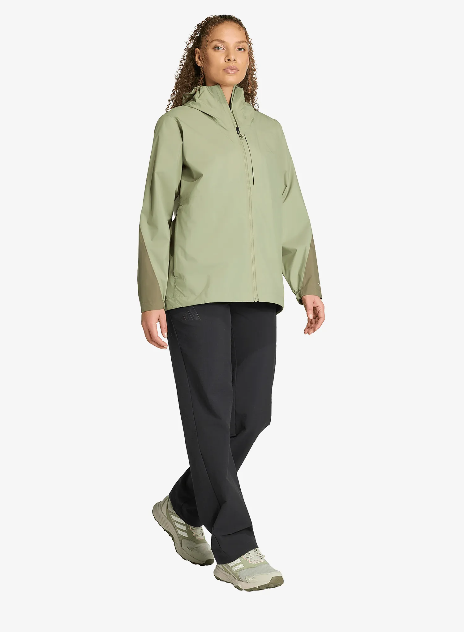 Дамско водоустойчиво яке adidas TERREX Multi 2.5 Layer Climaproof Rain Jacket - tent green/olive strata