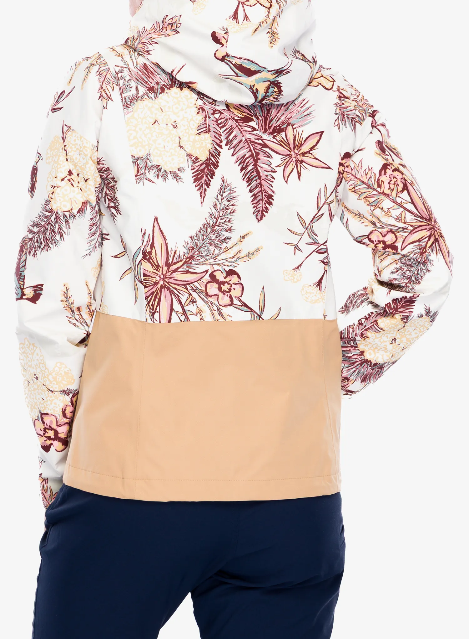 Дамско водоустойчиво яке Columbia Hikebound Printed Jacket - sea salt outbacked/canoe