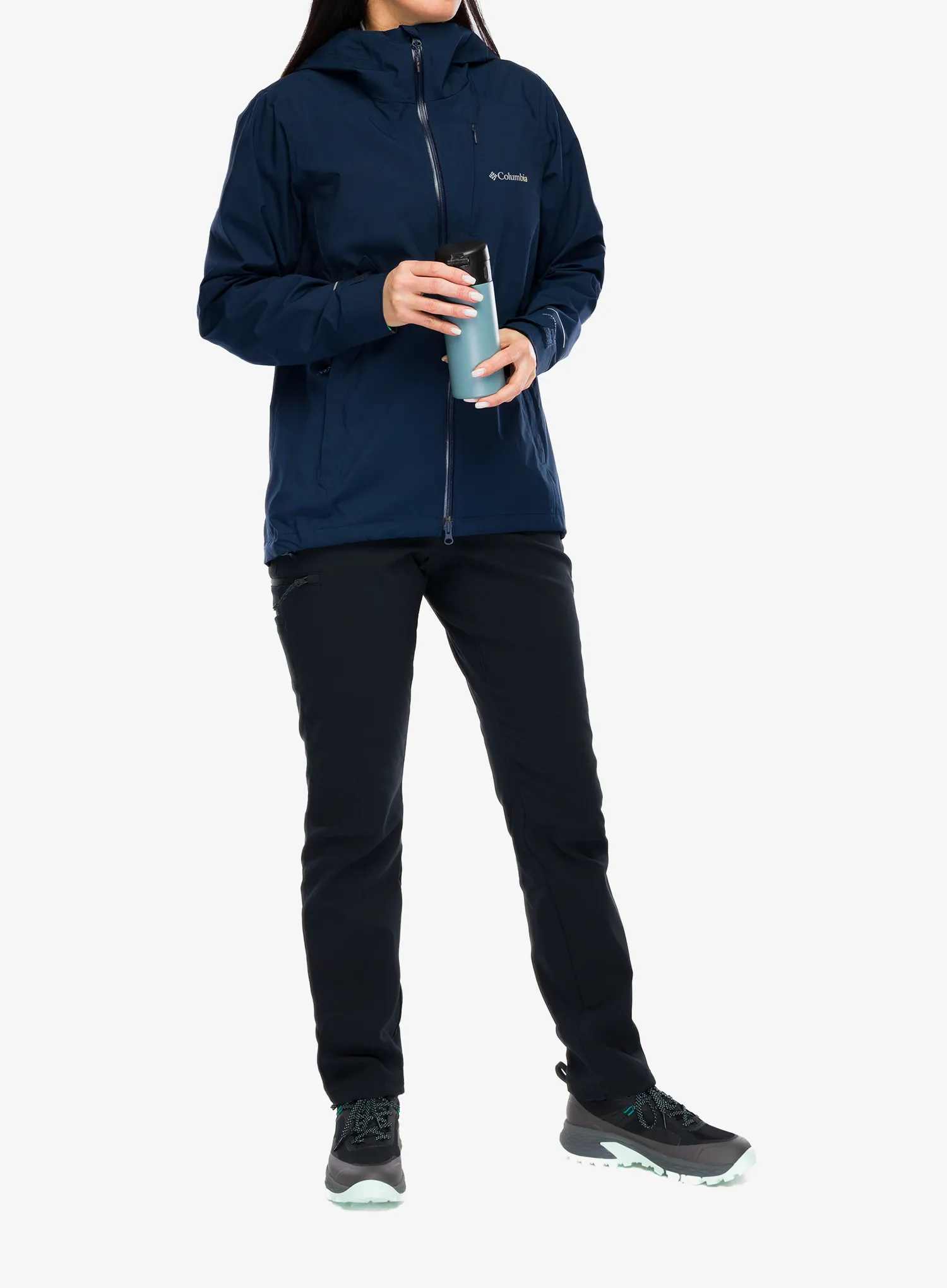 Дамско водоустойчиво яке Columbia Trailborne 2.5L Shell - collegiate navy