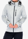 Дамско водоустойчиво яке Helly Hansen Crew Hooded Jacket 2.0 - grey fog