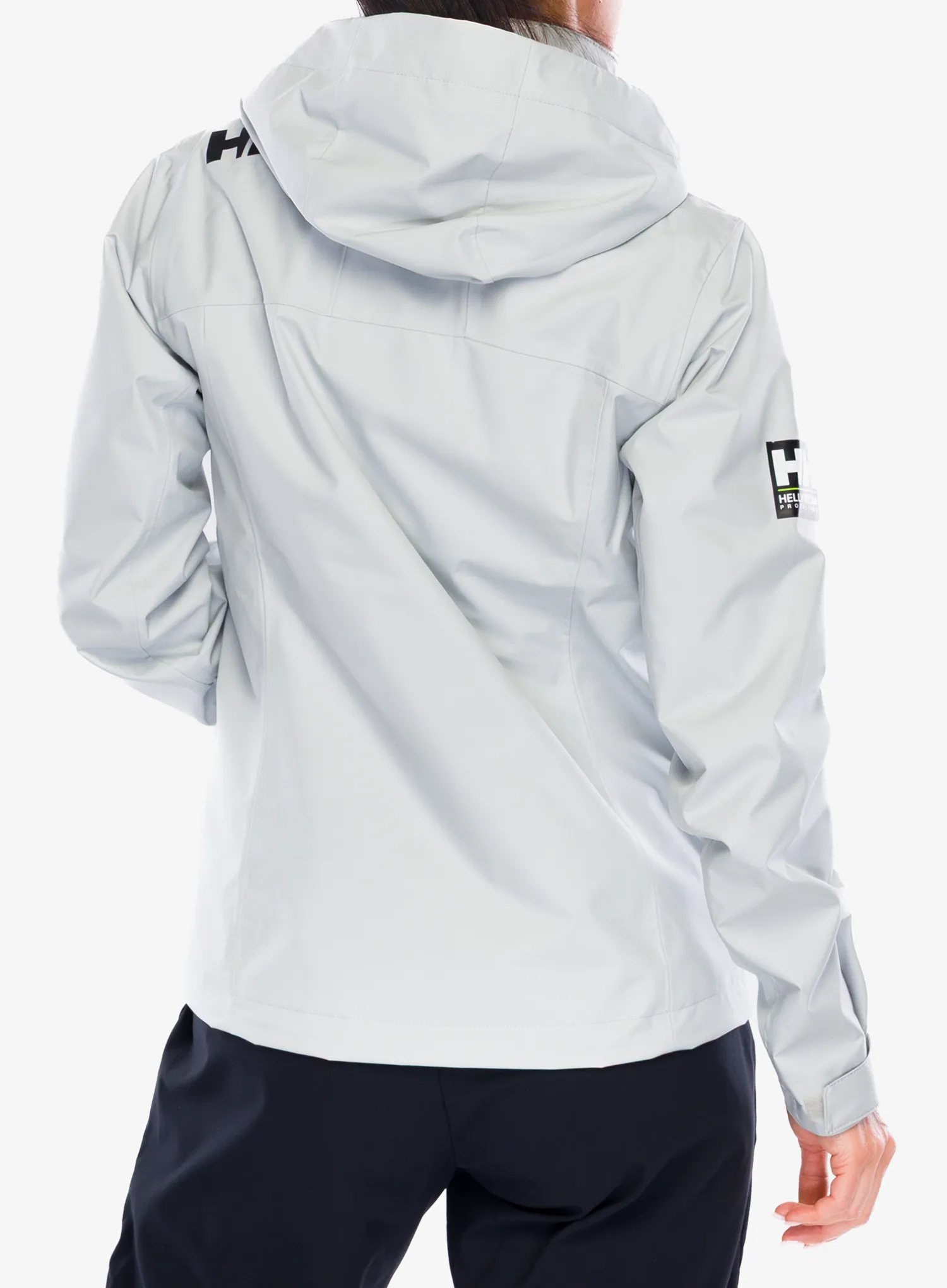 Дамско водоустойчиво яке Helly Hansen Crew Hooded Jacket 2.0 - grey fog