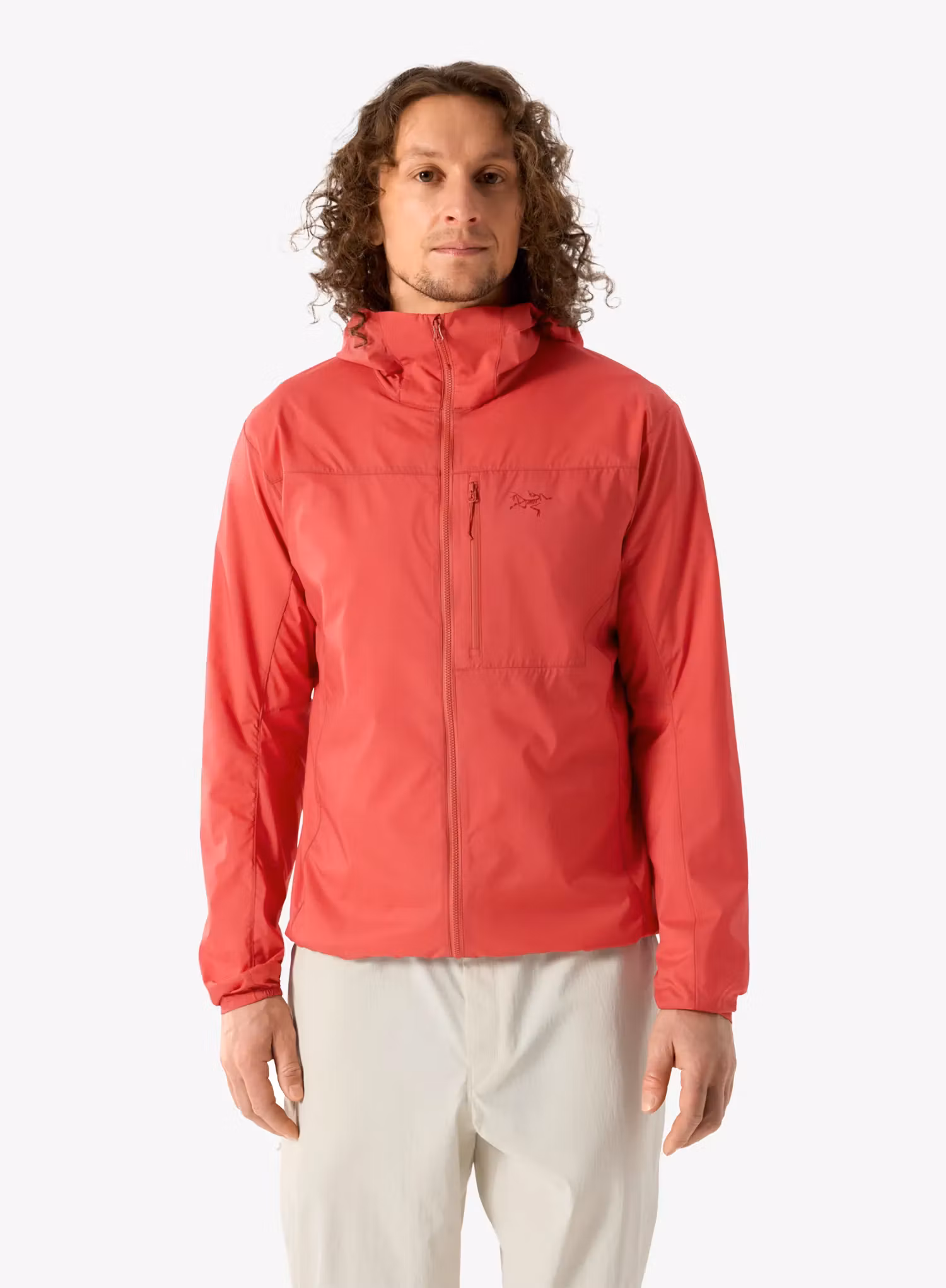 Яке ветровка Arcteryx Squamish Hoody - stone red