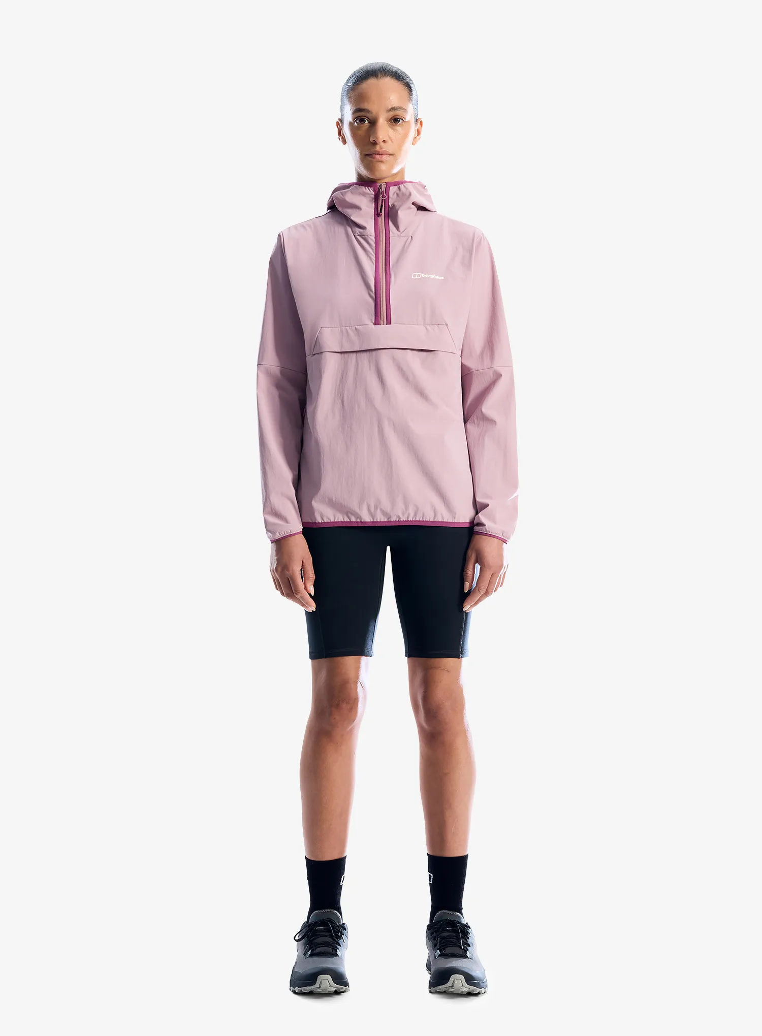 Дамско яке ветровка Berghaus Wandermoor Wind Smock - alpine haze
