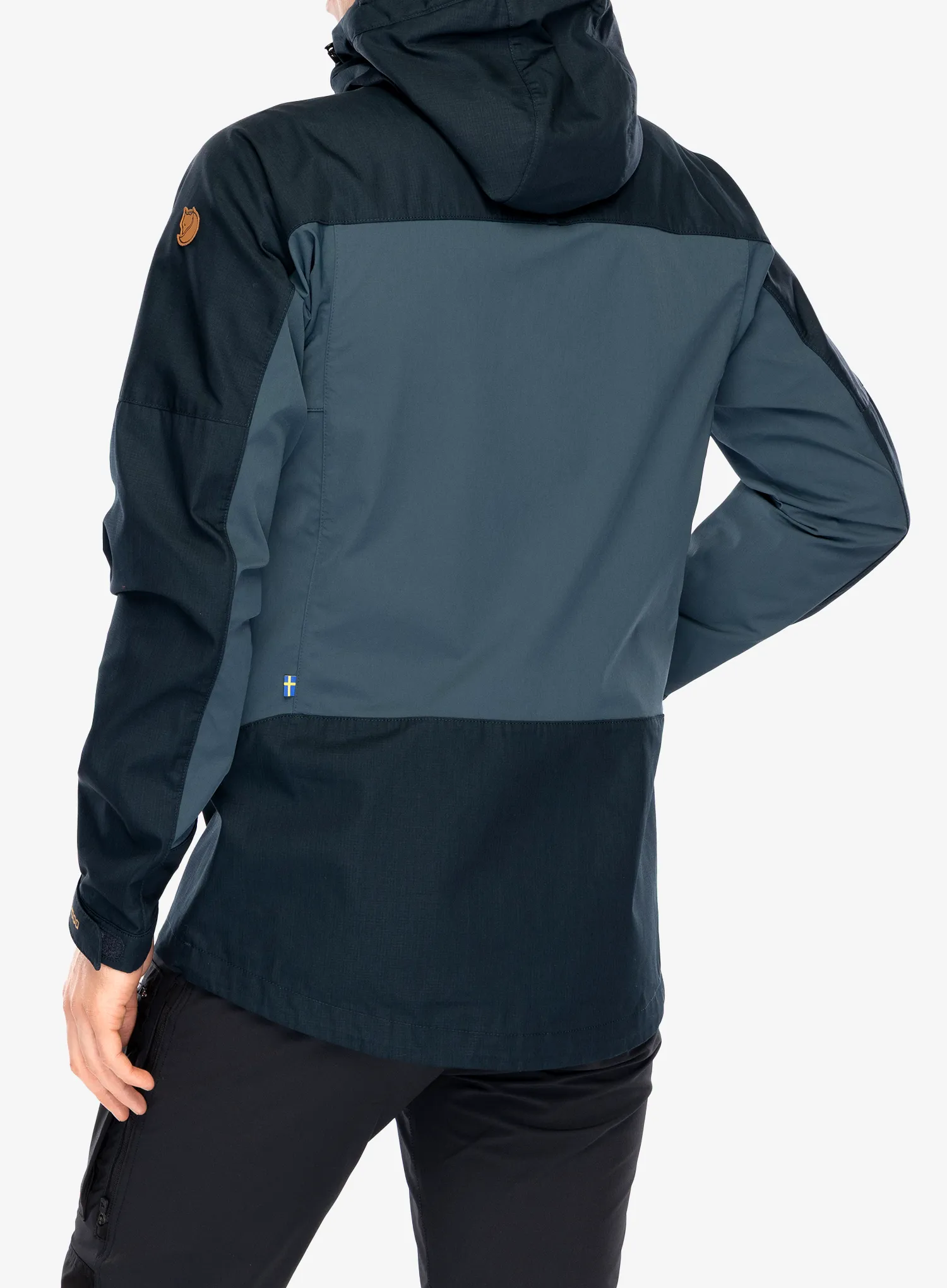 Яке ветровка Fjallraven Abisko Lite Trekking Jacket - dark navy/mountain blue