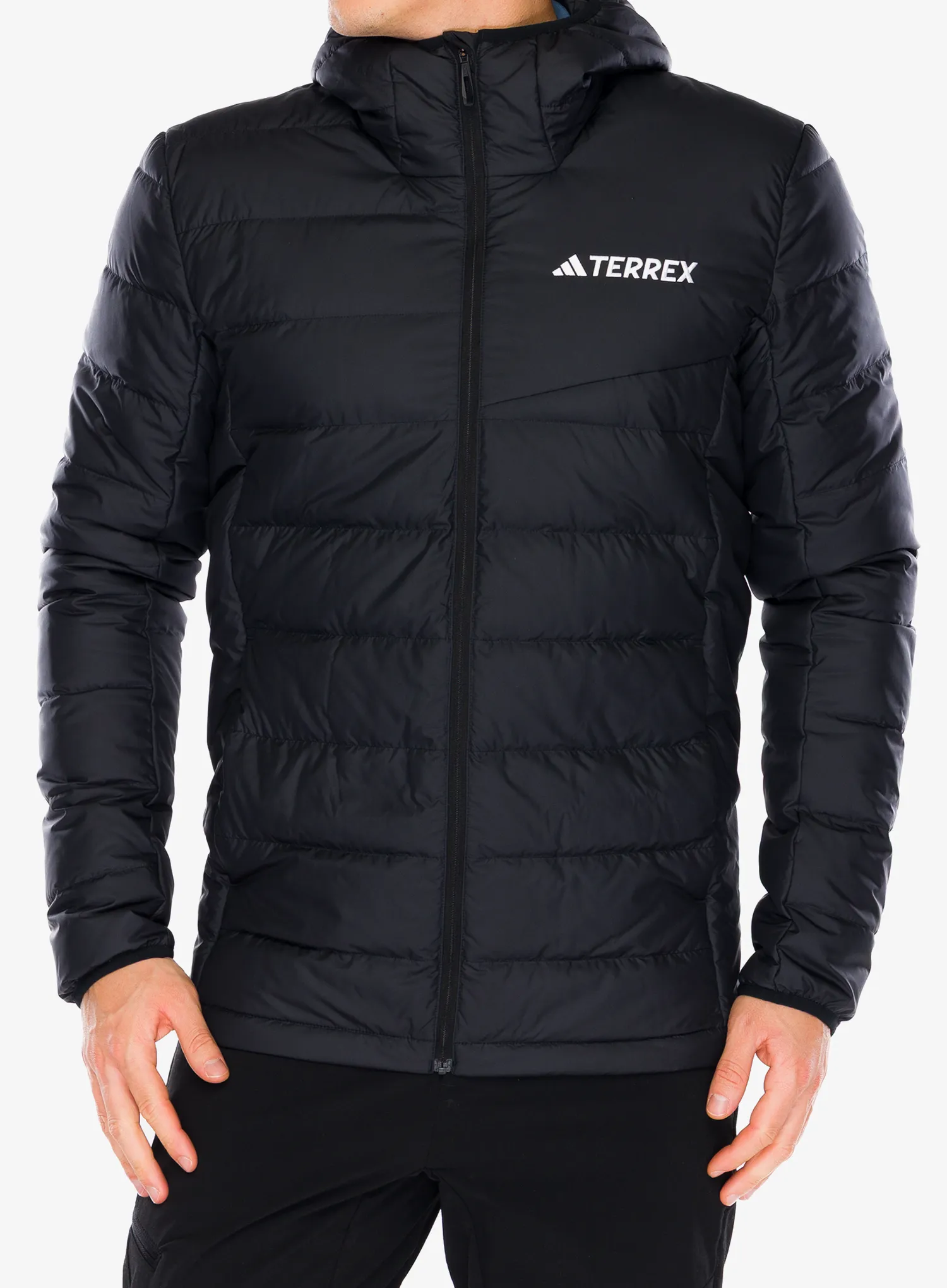 Пухено яке adidas TERREX Multi Light Down Climawarm Hooded Jacket - black/black