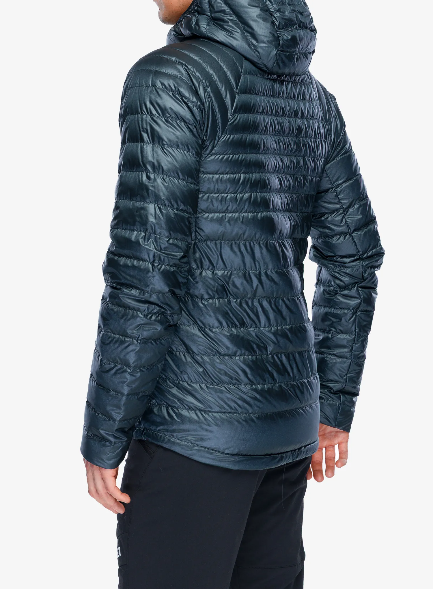 Пухено яке adidas TERREX Techrock CLIMAWARM+ Down Hooded Jacket - carbon