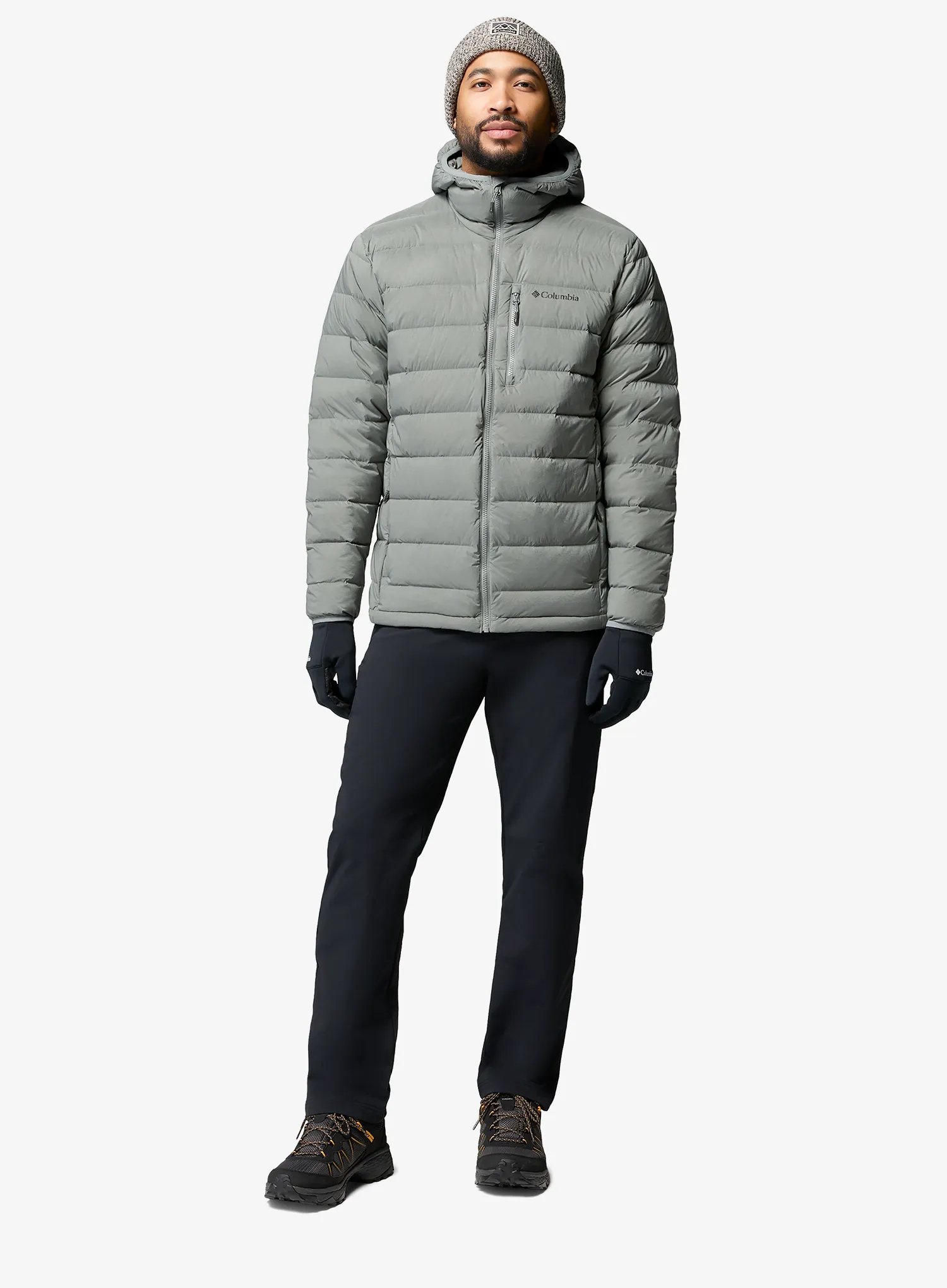 Пухено яке Columbia Drift Peak Stretch Down Hooded Jacket - sedona sage