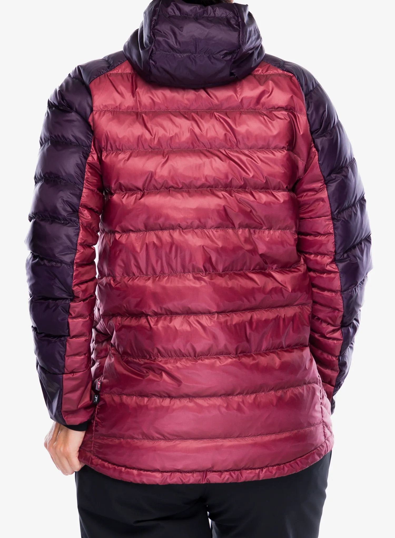 Дамско пухено яке adidas TERREX Xperior COLD.RDY Down Hooded Jkt - aurora black/quiet crimson