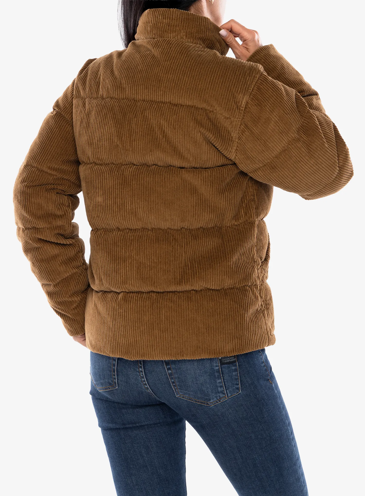 Дамско пухено яке Patagonia Cord Fjord Jacket - deer brown