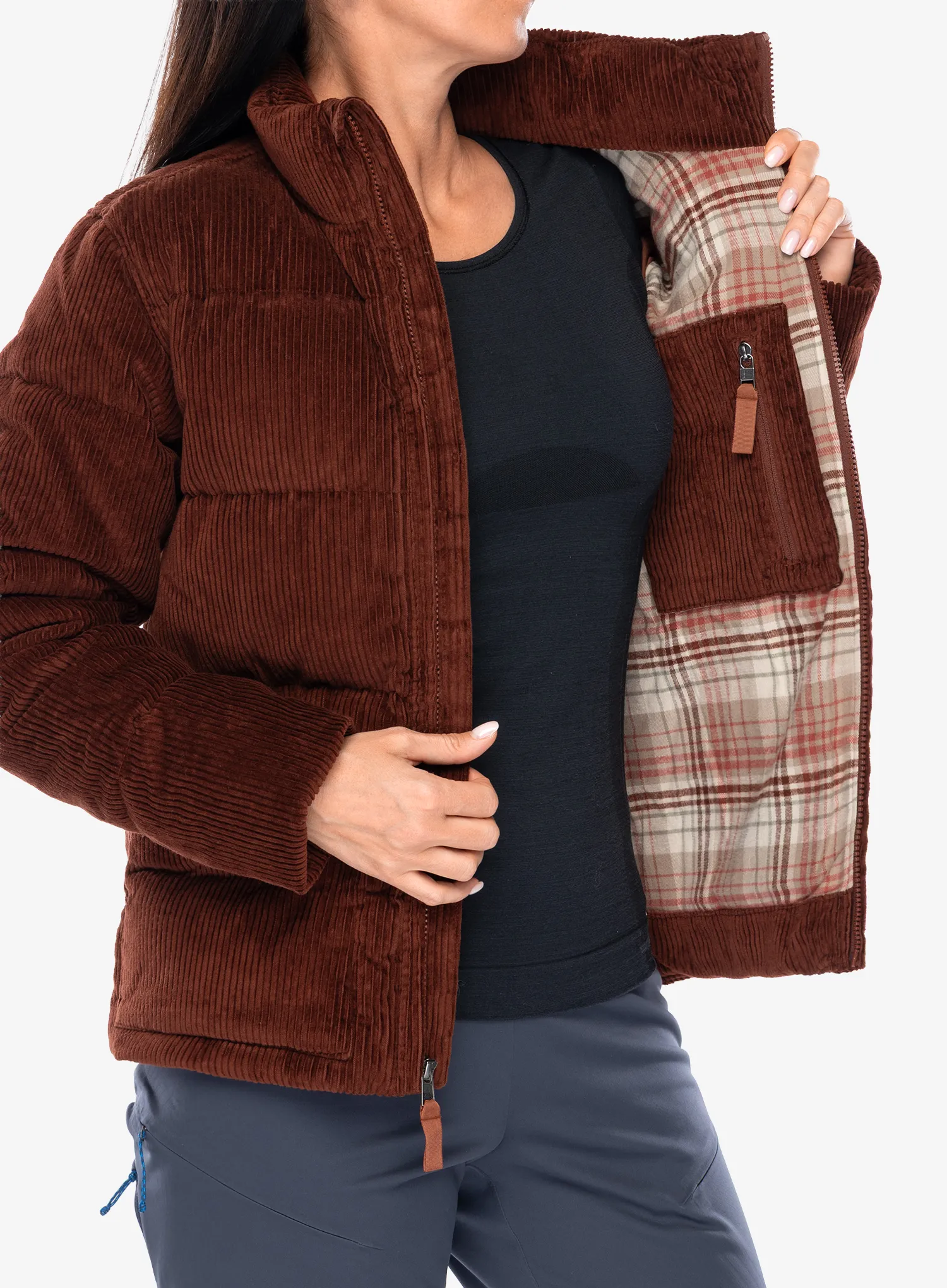 Дамско пухено яке Patagonia Cord Fjord Jacket - dried vanilla