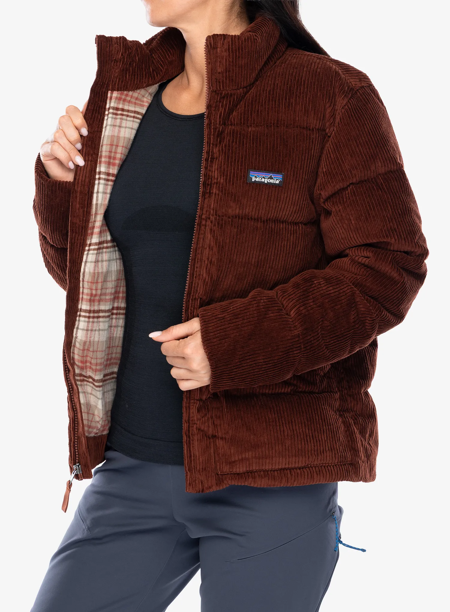 Дамско пухено яке Patagonia Cord Fjord Jacket - dried vanilla