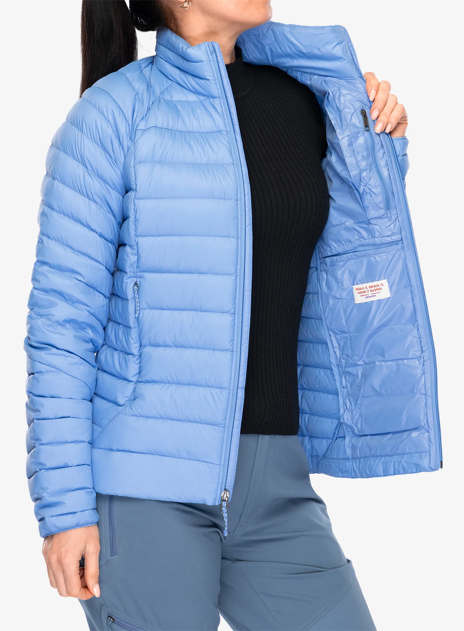 Дамско пухено яке Patagonia Down Sweater - abundant blue