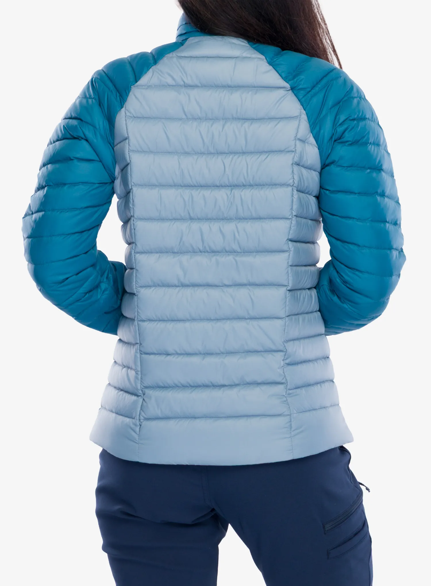 Дамско пухено яке Patagonia Down Sweater - light plume grey