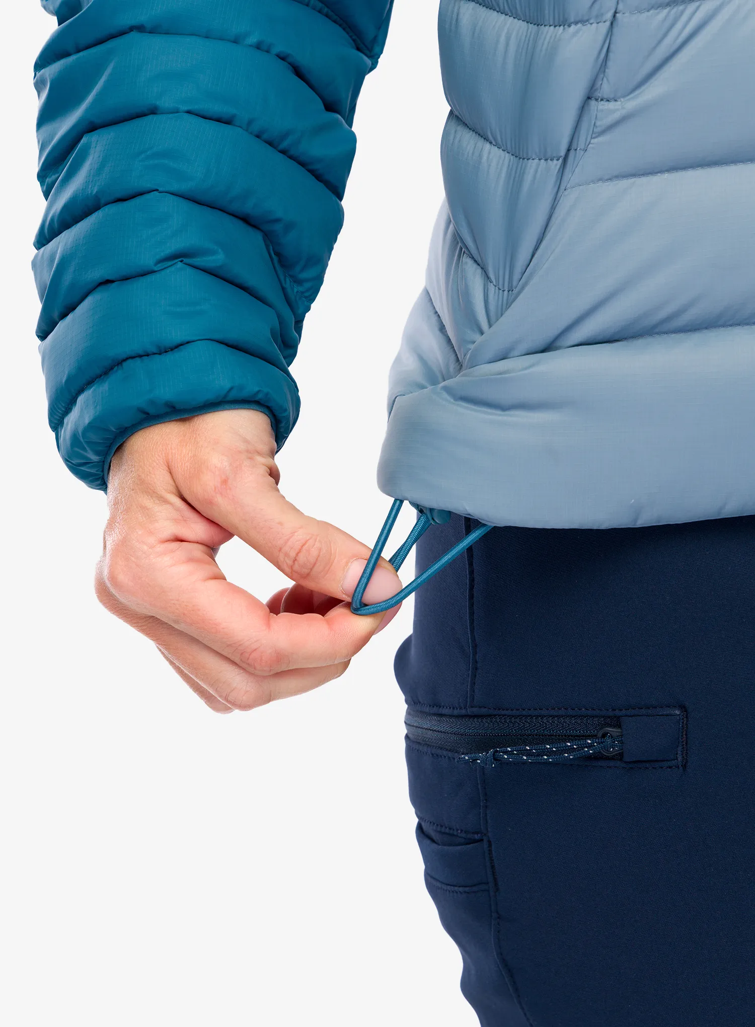 Дамско пухено яке Patagonia Down Sweater - light plume grey