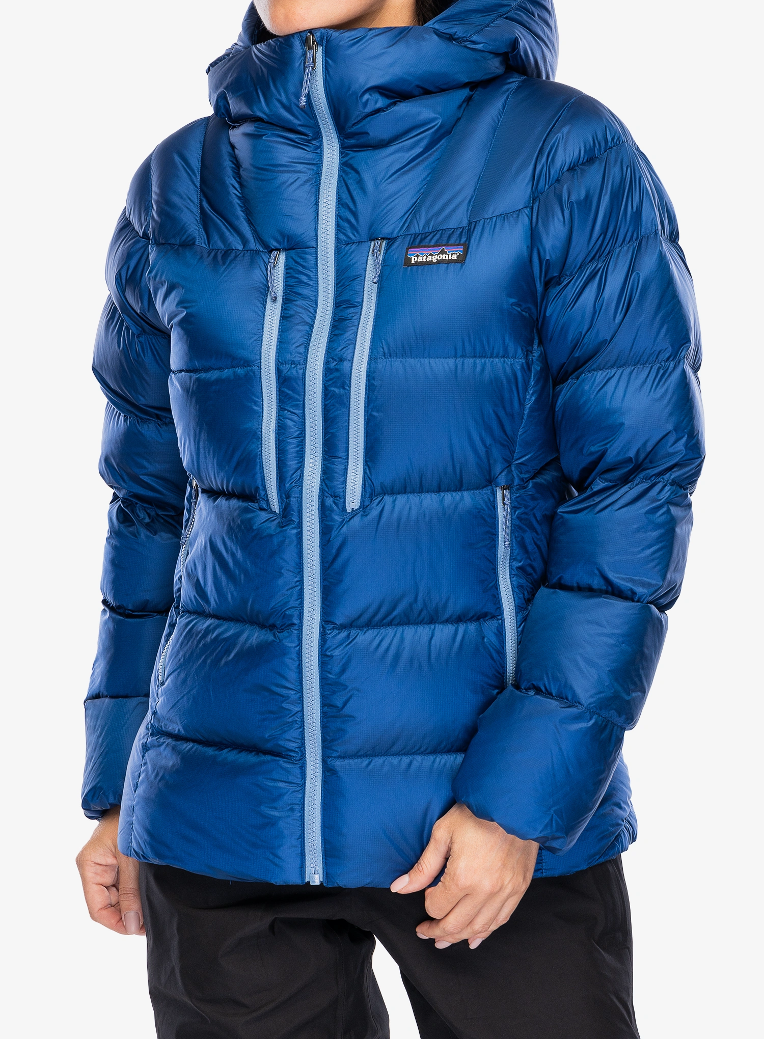 Дамско пухено яке Patagonia Fitz Roy Down Hoody - clement blue