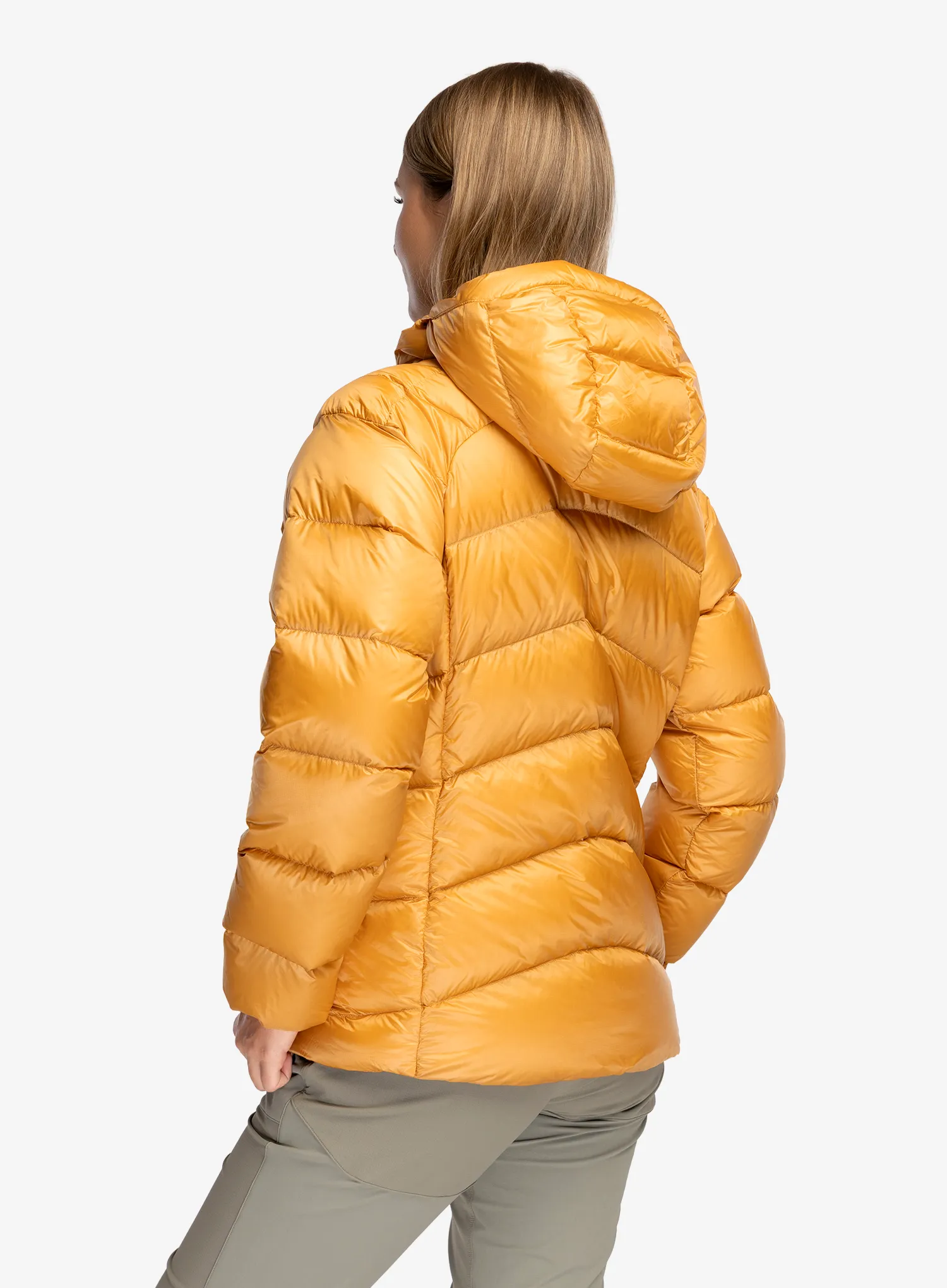 Дамско пухено яке Patagonia Fitz Roy Down Hoody - dried mango