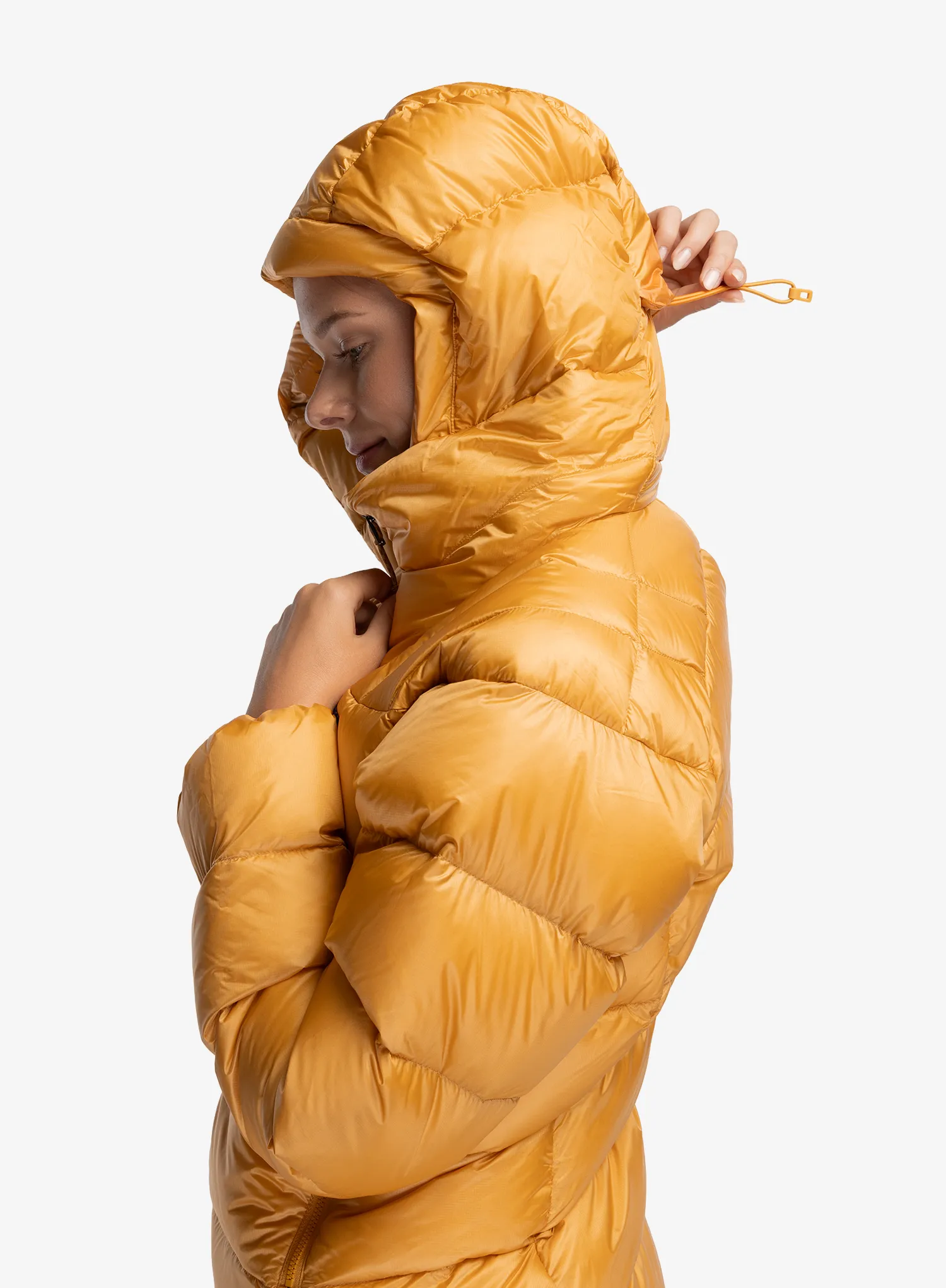 Дамско пухено яке Patagonia Fitz Roy Down Hoody - dried mango