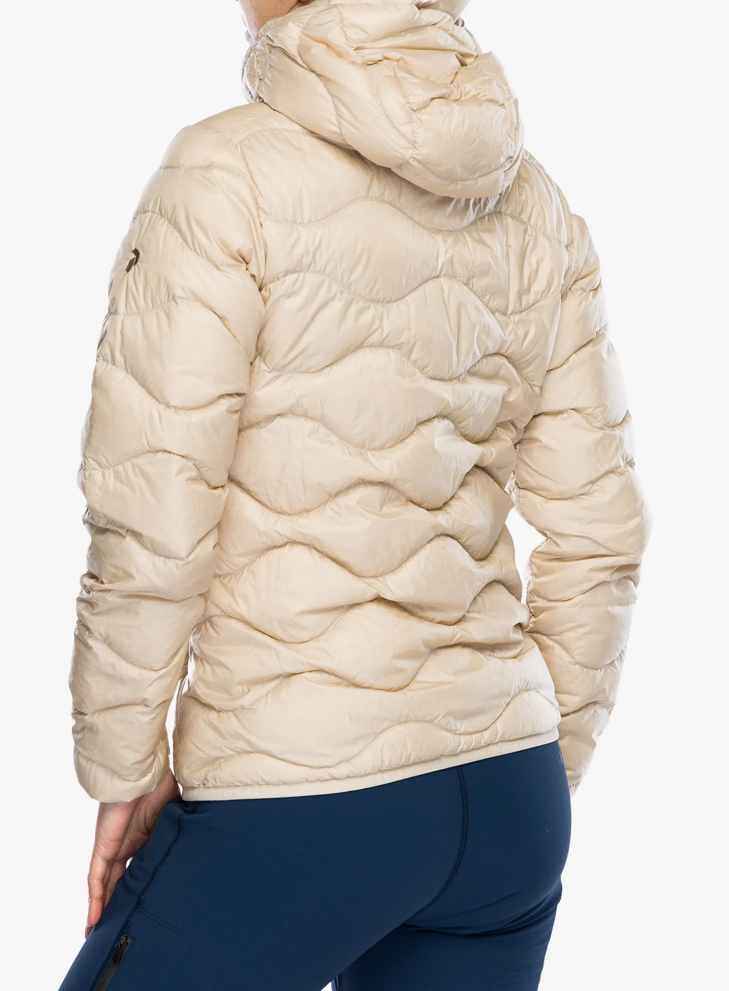 Дамско пухено яке Peak Performance Helium Down Hood Jacket - sand fog