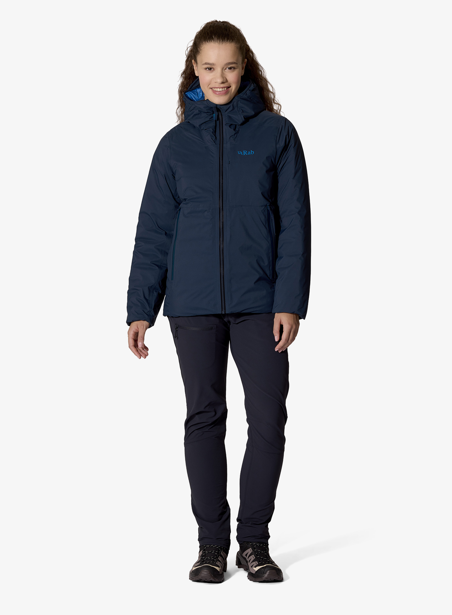 Дамско пухено яке Rab Microlight Shield Jacket - galaxy blue