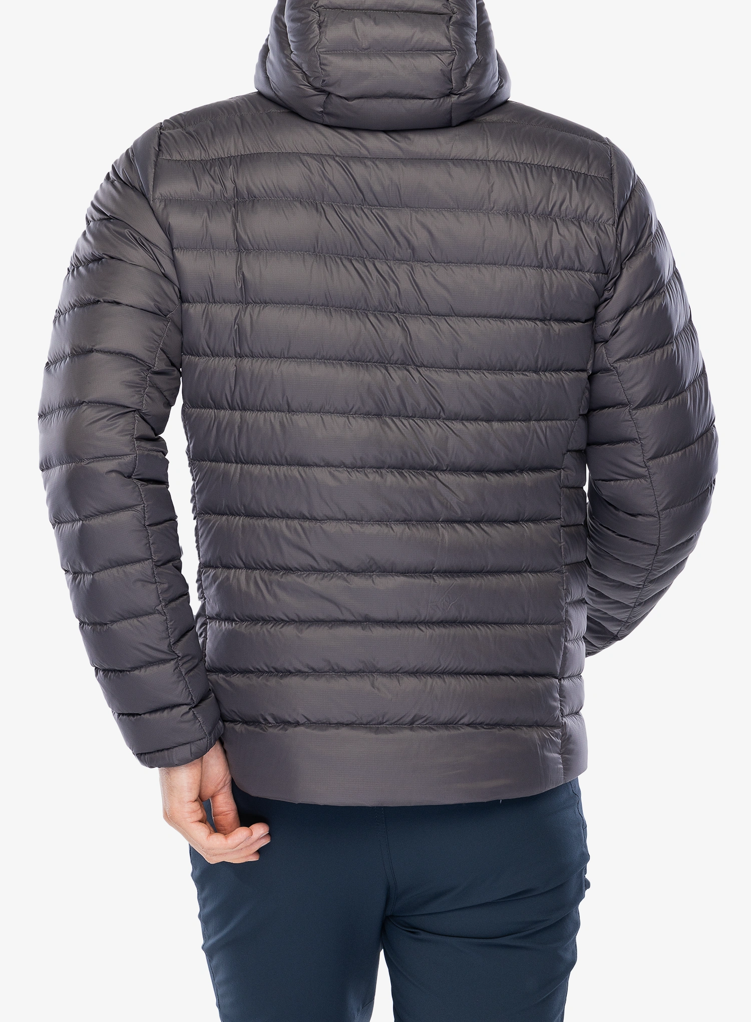 Пухено яке Patagonia Down Sweater Hoody - forge grey