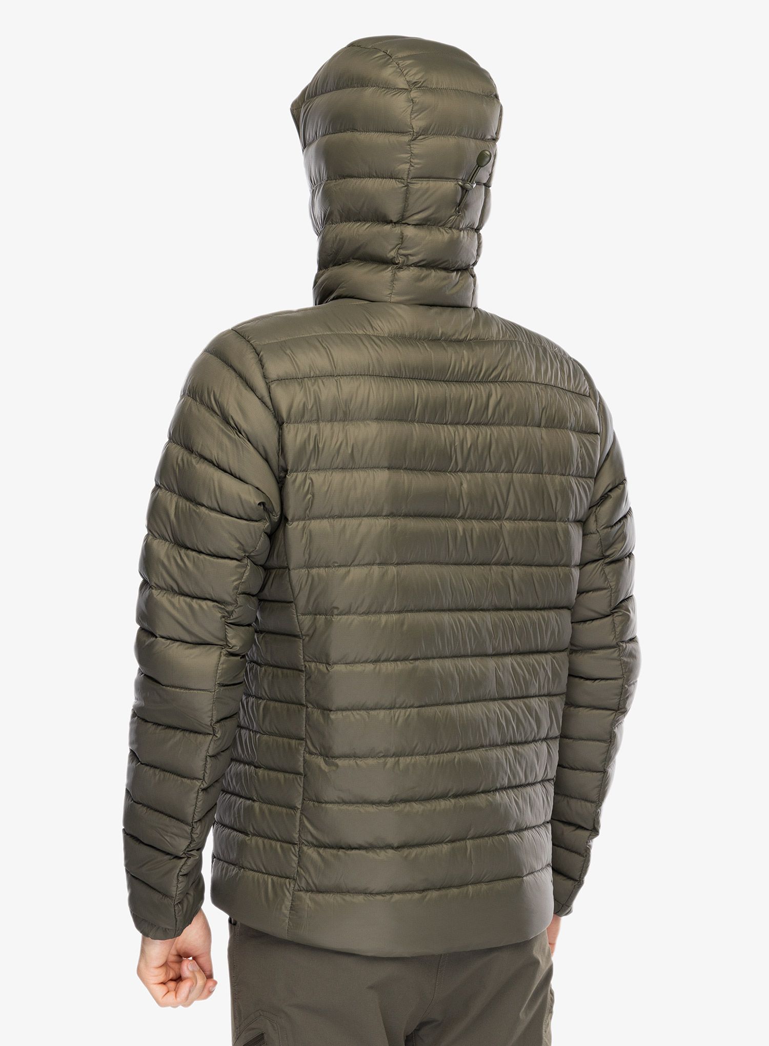 Пухено яке Patagonia Down Sweater Hoody - pine needle green