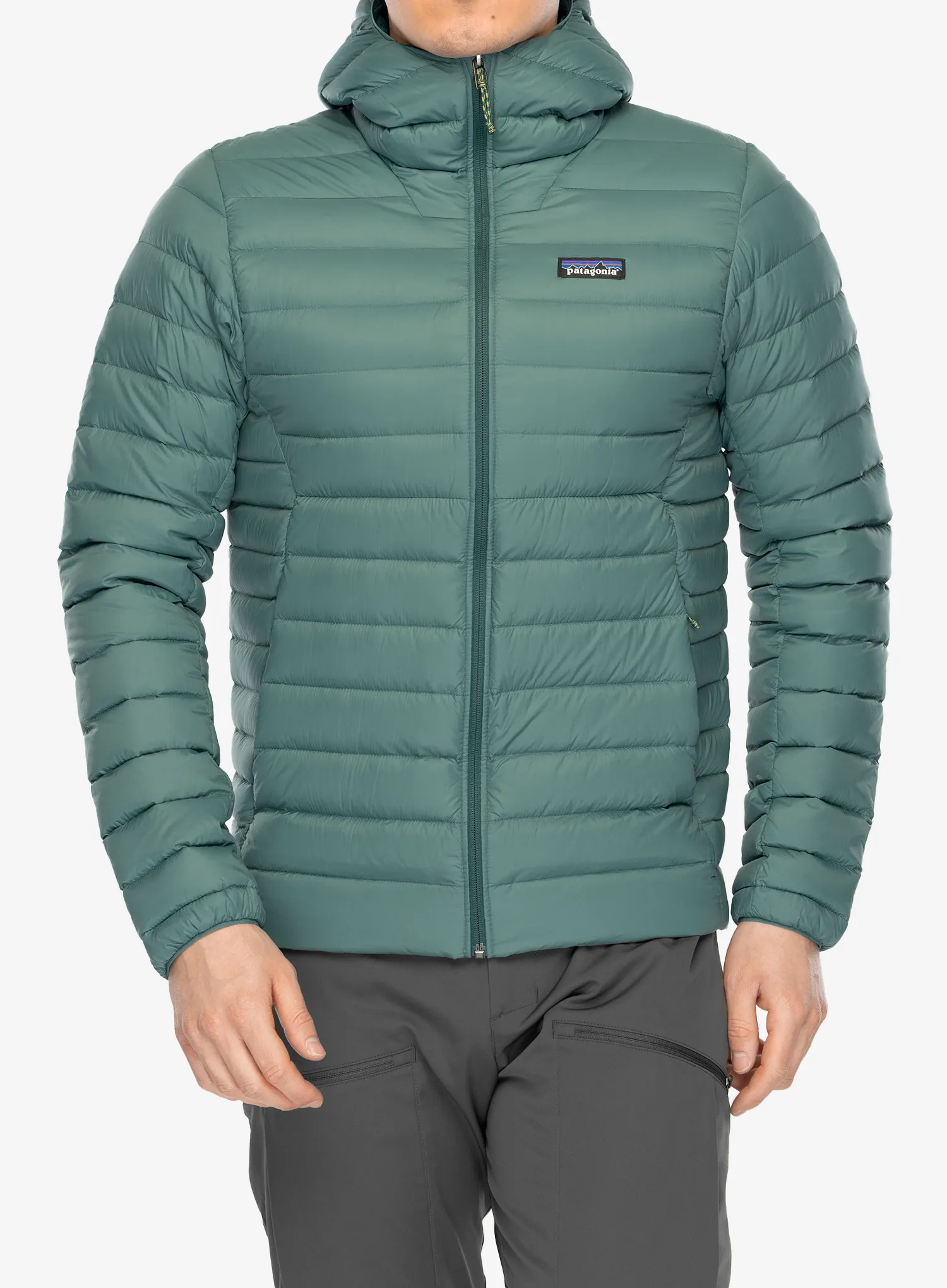 Пухено яке Patagonia Down Sweater Hoody - wetland blue