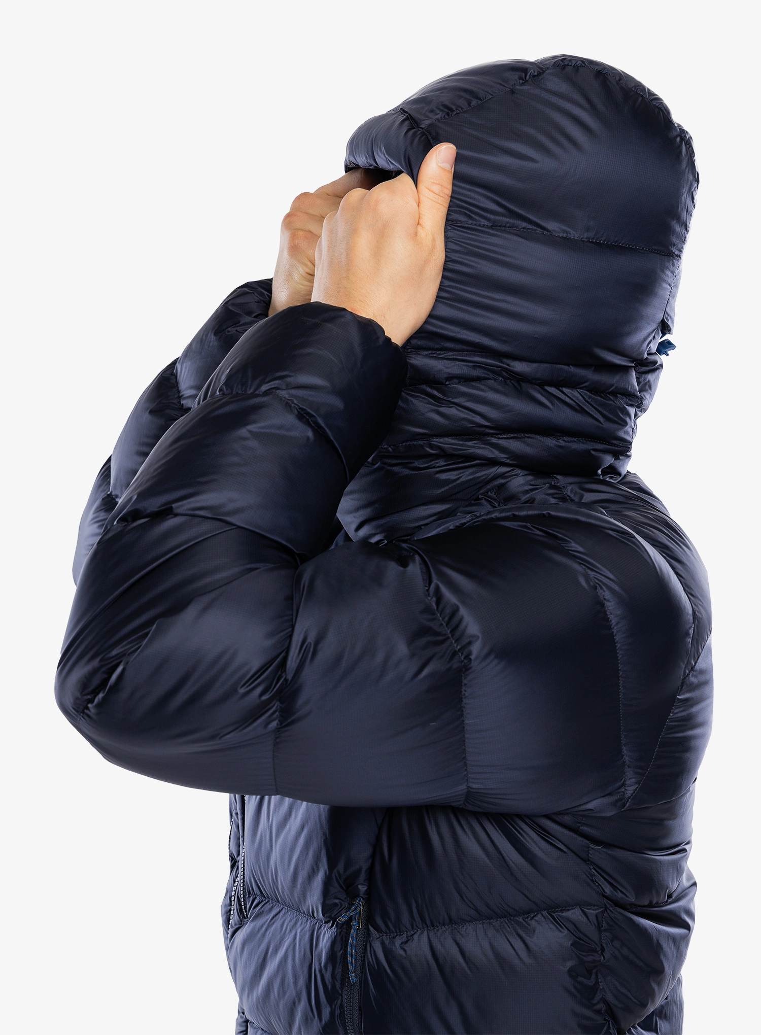 Пухено яке Patagonia Fitz Roy Down Hoody - sunken blue