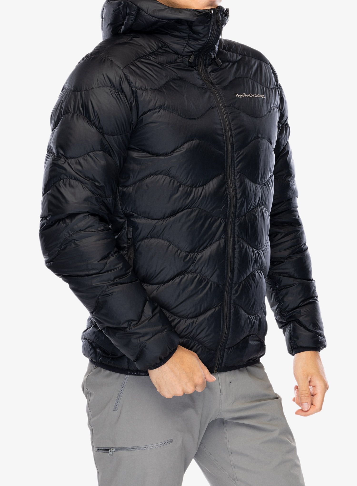 Пухено яке Peak Performance Helium Down Hood Jacket - blk