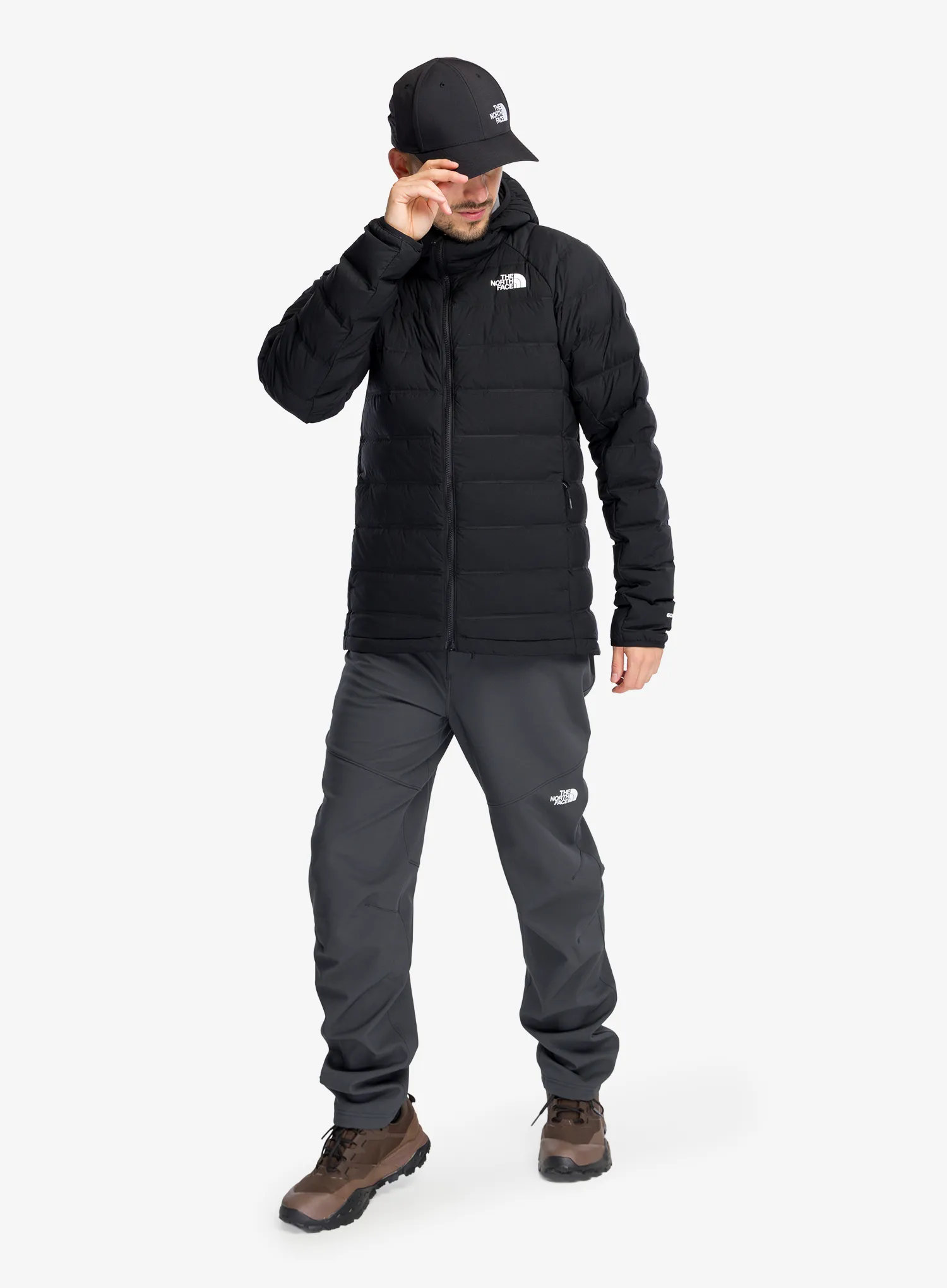 Пухено яке The North Face Abseil Stretch Down Hoodie - tnf black
