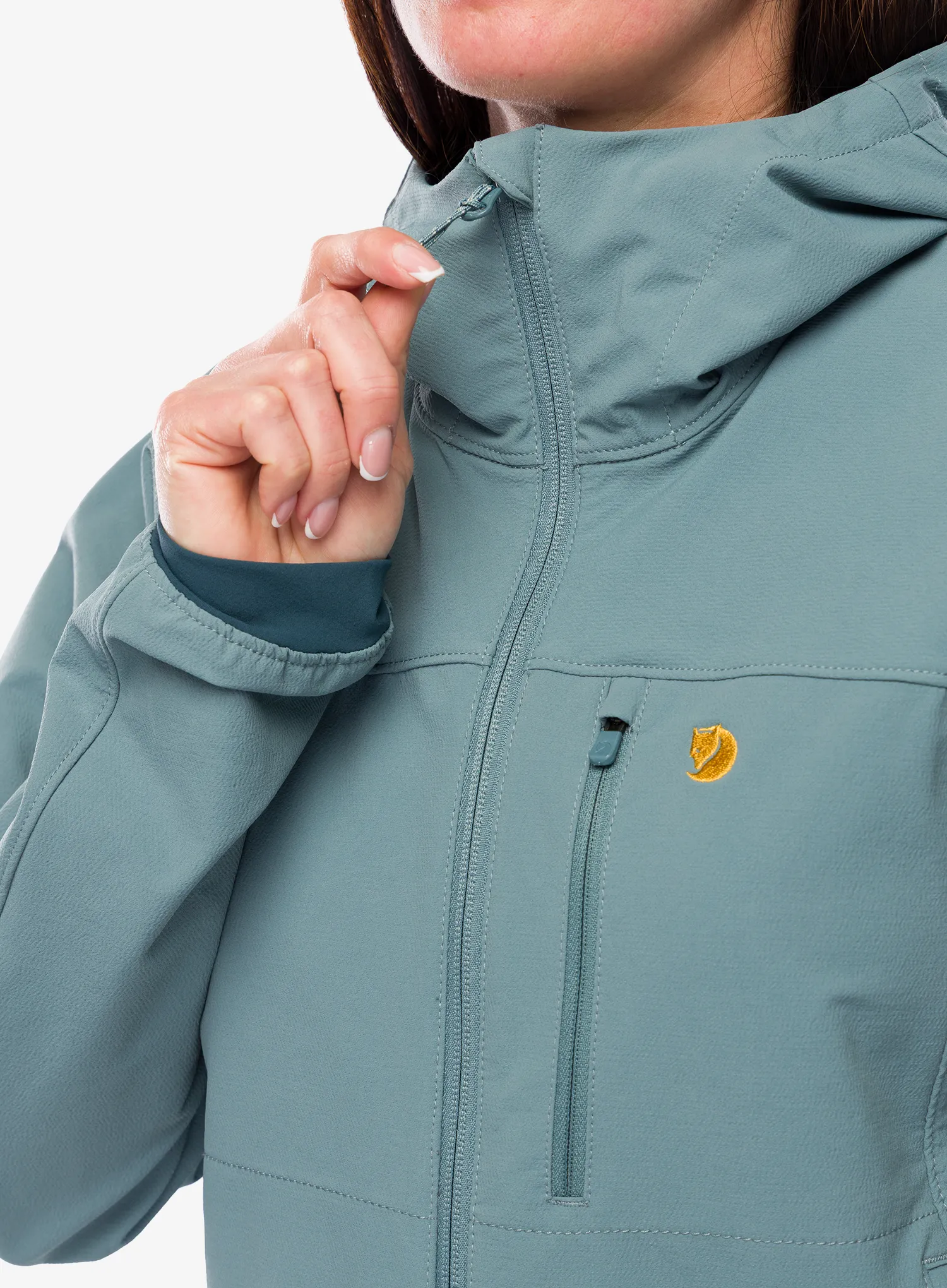Дамско яке cофтшел Fjallraven Bergtagen Stretch Jacket - nimbus blue