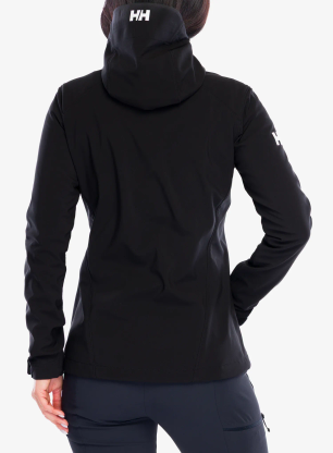 Дамско яке cофтшел Helly Hansen W Paramount Hood Softshell Jkt - black