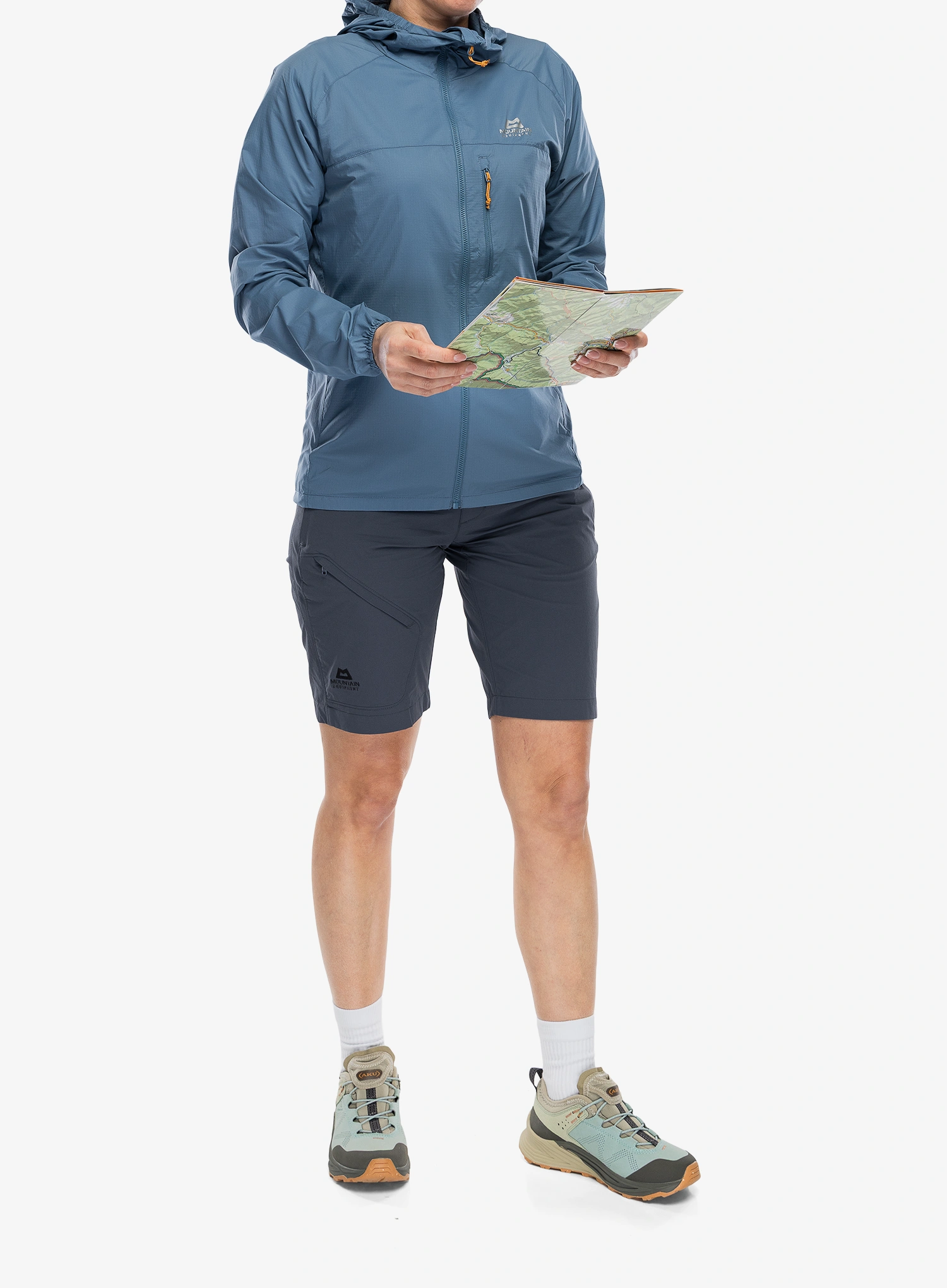 Дамско яке cофтшел Mountain Equipment Aerofoil Hooded Jacket - stellar blue
