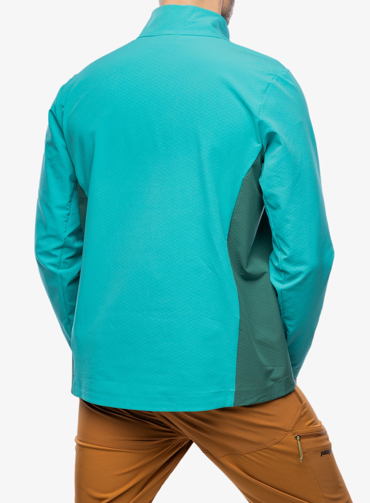 Яке cофтшел Patagonia R1 CrossStrata P/O - conifer green