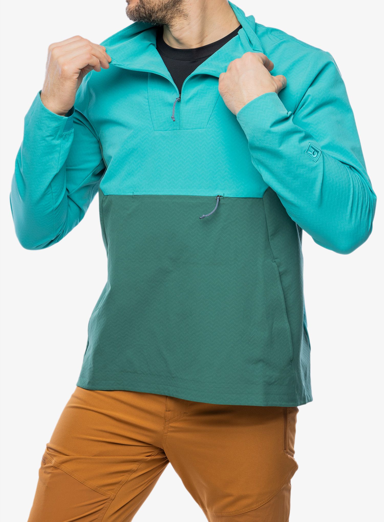 Яке cофтшел Patagonia R1 CrossStrata P/O - conifer green