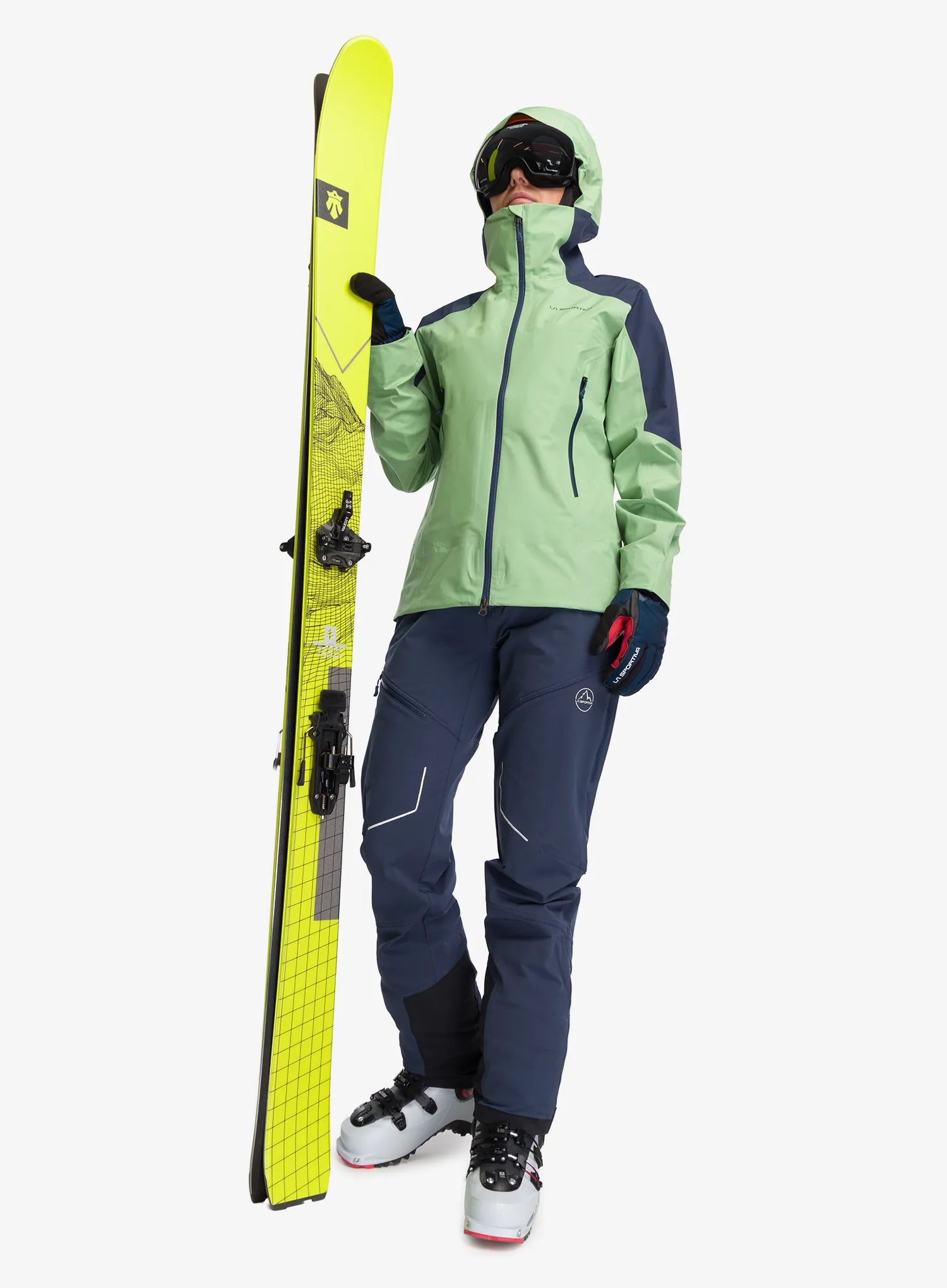 Дамско яке за планина La Sportiva Crest Evo Shell Jacket - aspen green/night sky
