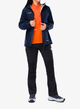 Дамско яке за планина Mammut Crater Light HS Hooded Jacket - marine