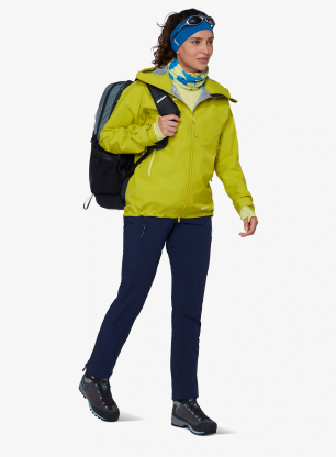 Дамско яке с мембрана Mammut Crater IV HS Hooded Jacket - acacia