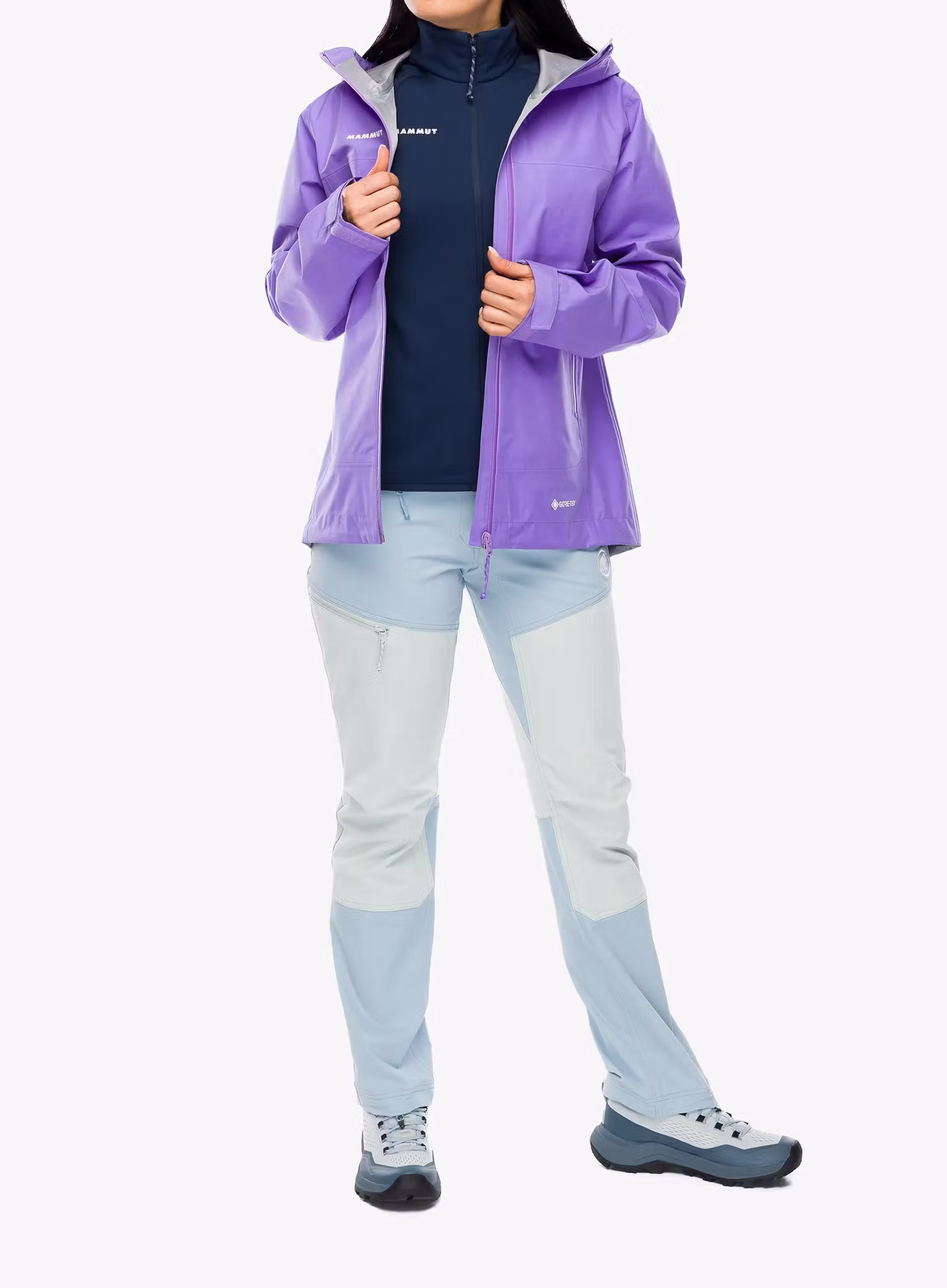 Дамско яке с мембрана Mammut Crater Light HS Hooded Jacket - lavandin